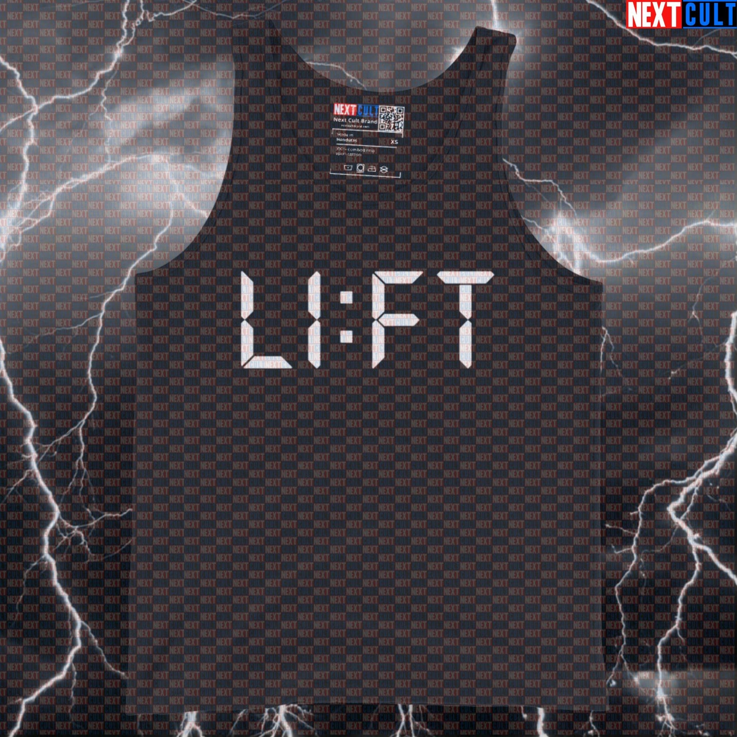 Funny Lift O'Clock Gym Tank Top | Bodybuilding Muscle Shirt For Powerlifters | Gym Time Meme Vest Bodybuilding Fitness Gym Powerlifting Workout Next Cult Brand