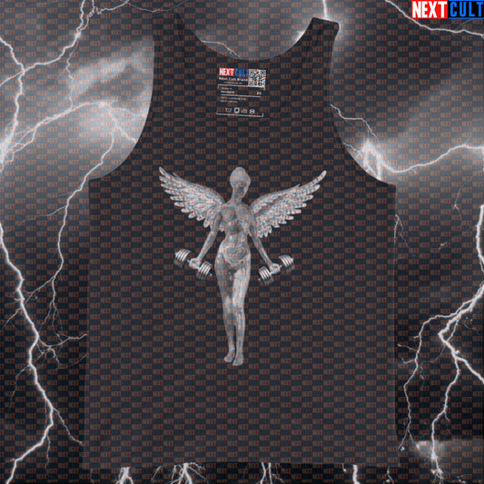 In Utero Gym Tank Top | Lifting Angel Nirvana Parody Muscle Shirt Bodybuilding Fitness Gym Nirvana Rock Music Workout Next Cult Brand