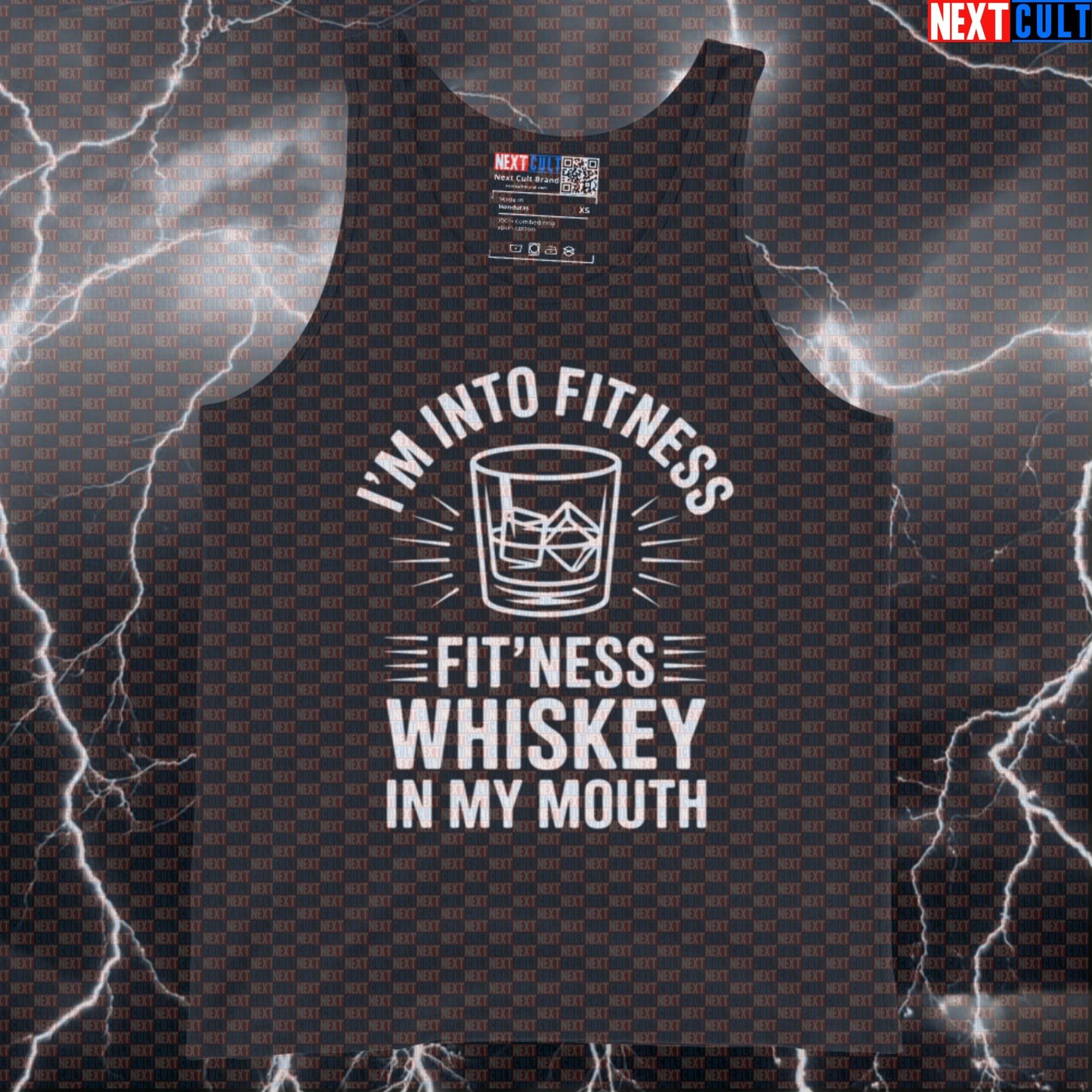 I'm Into Fitness Funny Gym Tank Top - Fitness Whiskey Meme Vest Muscle Shirt For Lifters Tank Tops Fitness Gym Workout Next Cult Brand