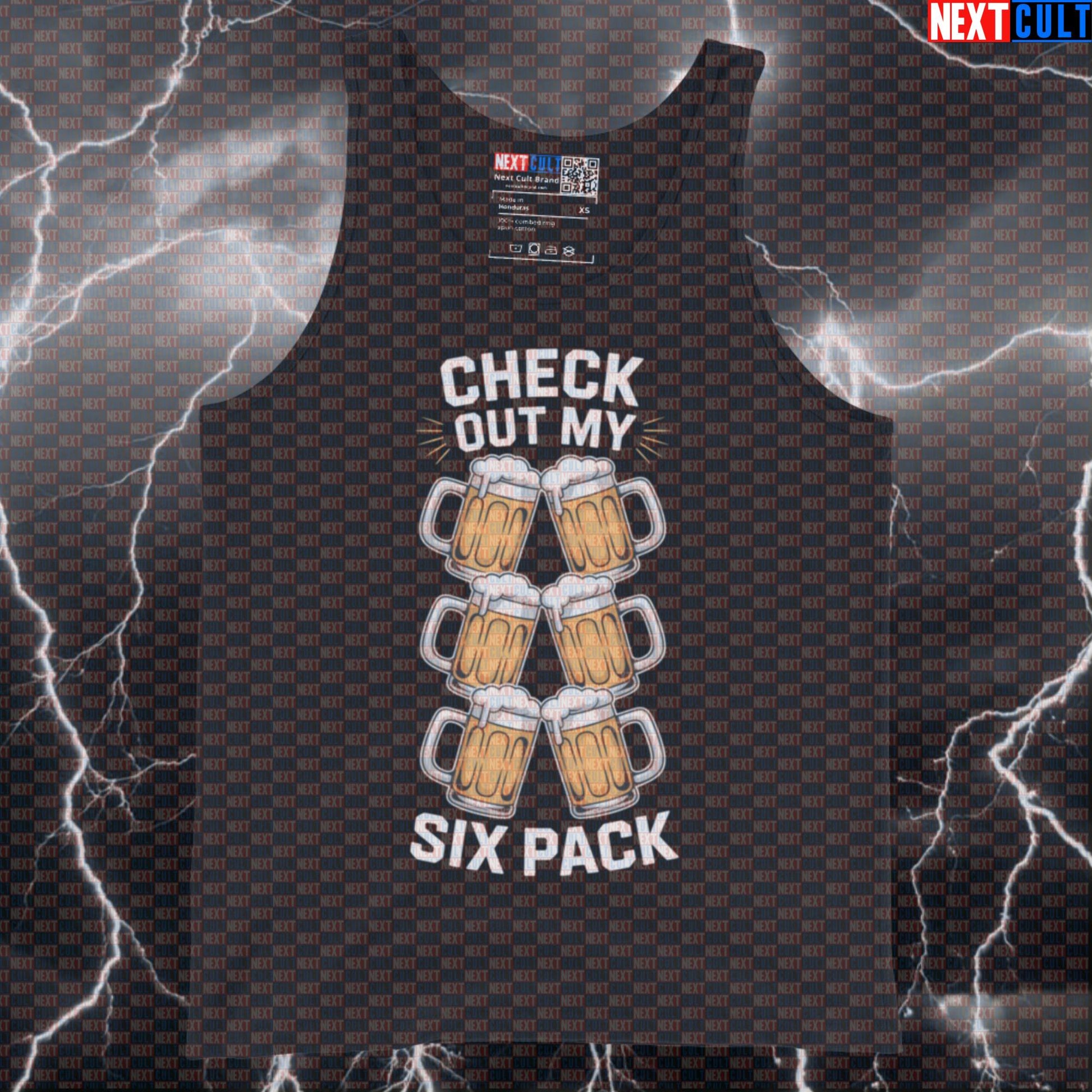 Check Out My Six Pack Beer Funny Gym Tank Top - Gym Meme Vest Muscle Shirt For Lifters Tank Tops Beer Bodybuilding Fitness Gym Workout Next Cult Brand