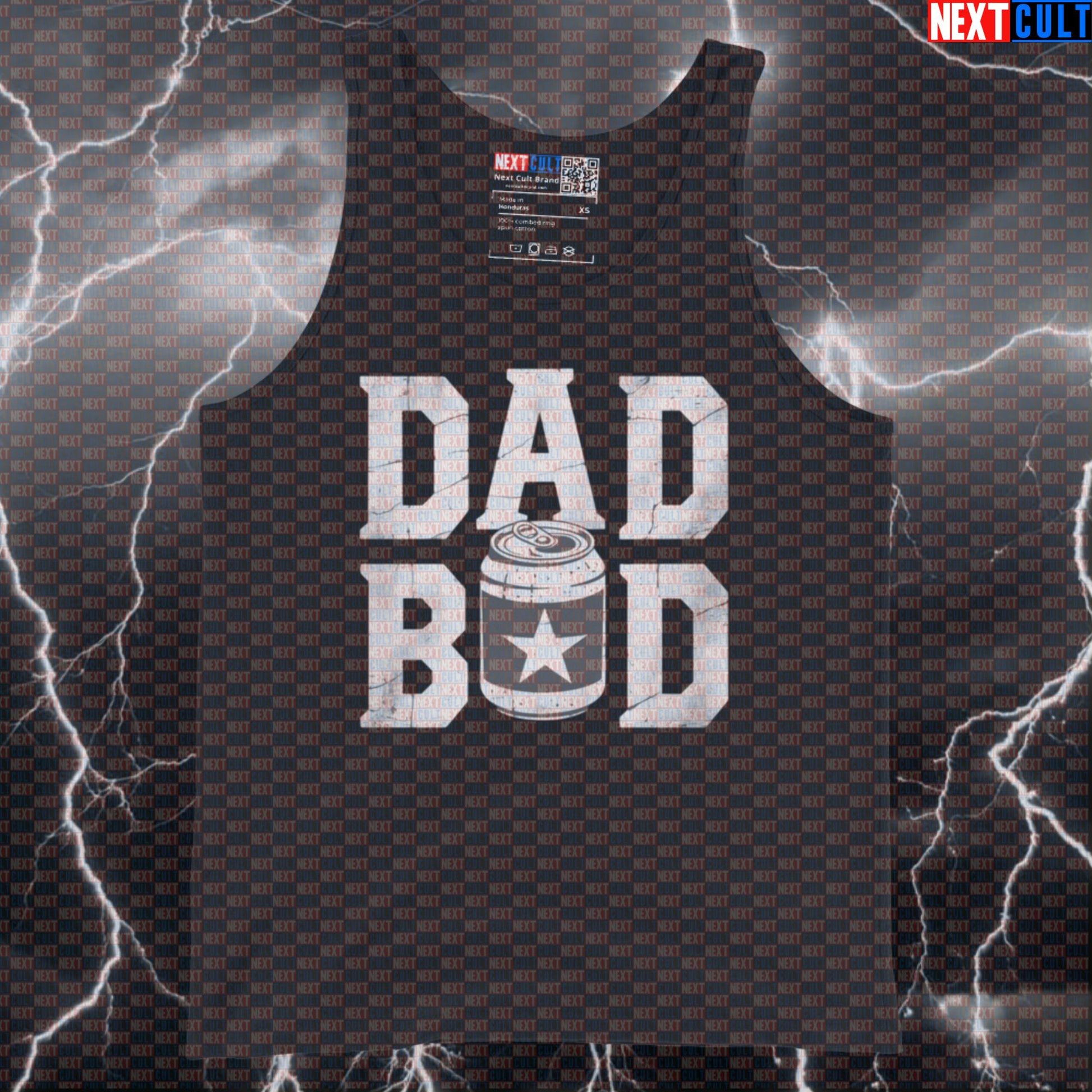 Dad Bod Squad Funny Gym Tank Top - Father's Day Beer & Gains Meme Vest Muscle Shirt Tank Tops Beer Father's Day Fitness Gym Workout Next Cult Brand