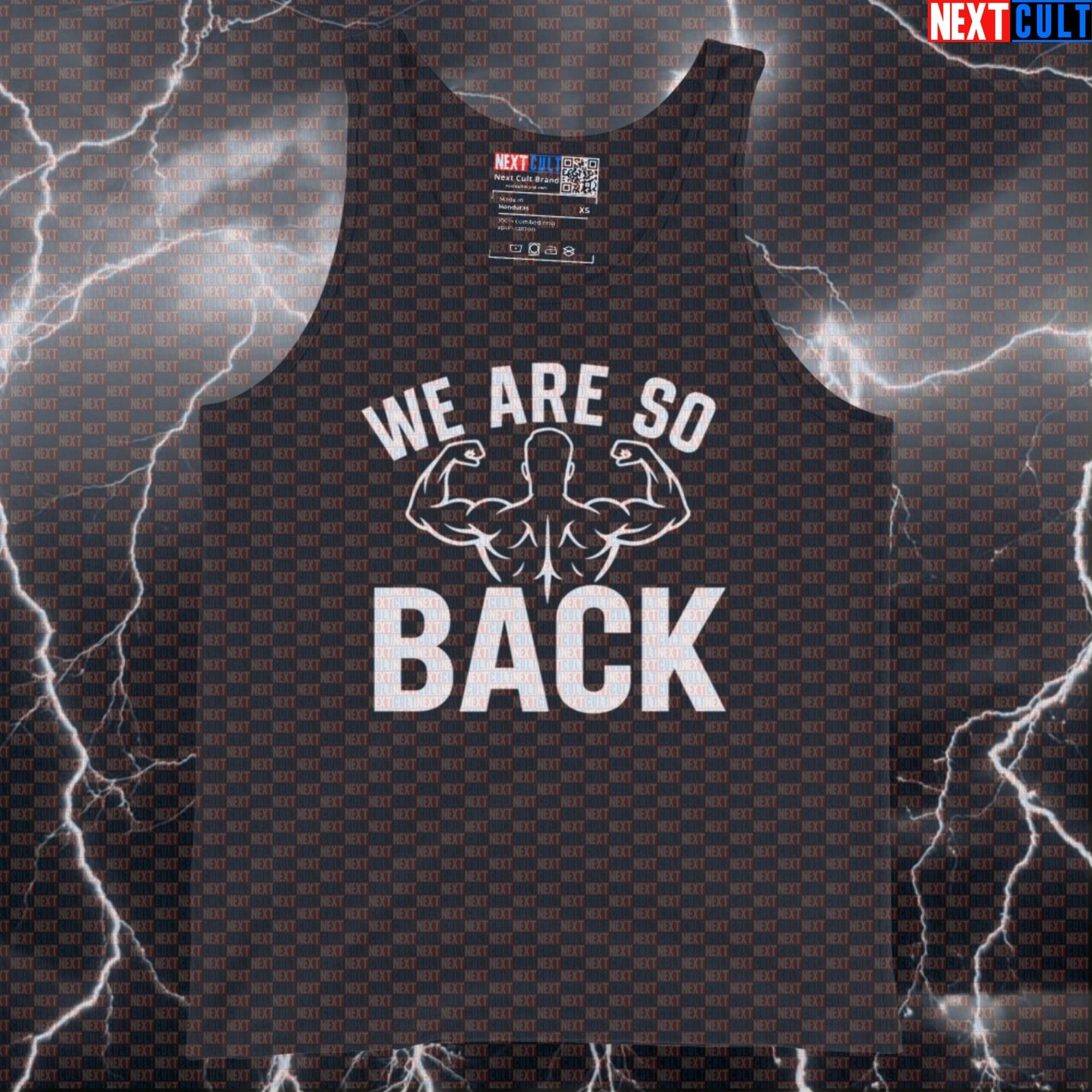 We Are So Back Gym Tank Top | Funny Bodybuilding Vest for Back Workouts & Lifting Bodybuilding Fitness Gym Workout Next Cult Brand