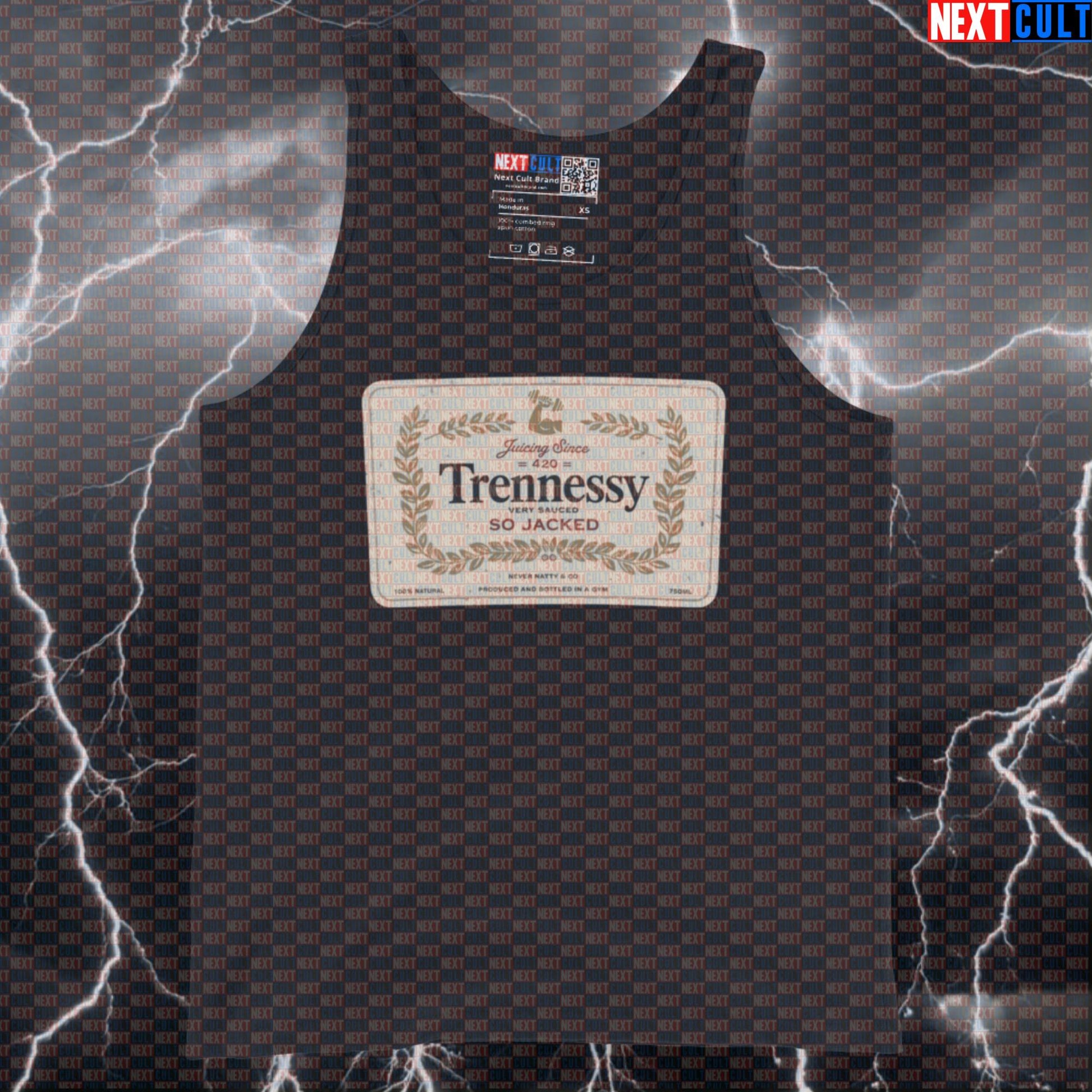 Funny Trennessy Gym Tank Top - Enhanced Lifter Meme Vest Saucy Muscle Shirt Bodybuilding Fitness Gym Steroids Workout Next Cult Brand