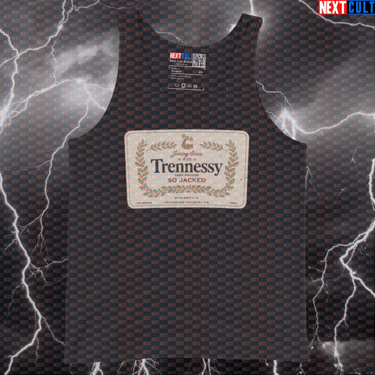 Funny Trennessy Gym Tank Top - Enhanced Lifter Meme Vest Saucy Muscle Shirt Bodybuilding Fitness Gym Steroids Workout Next Cult Brand