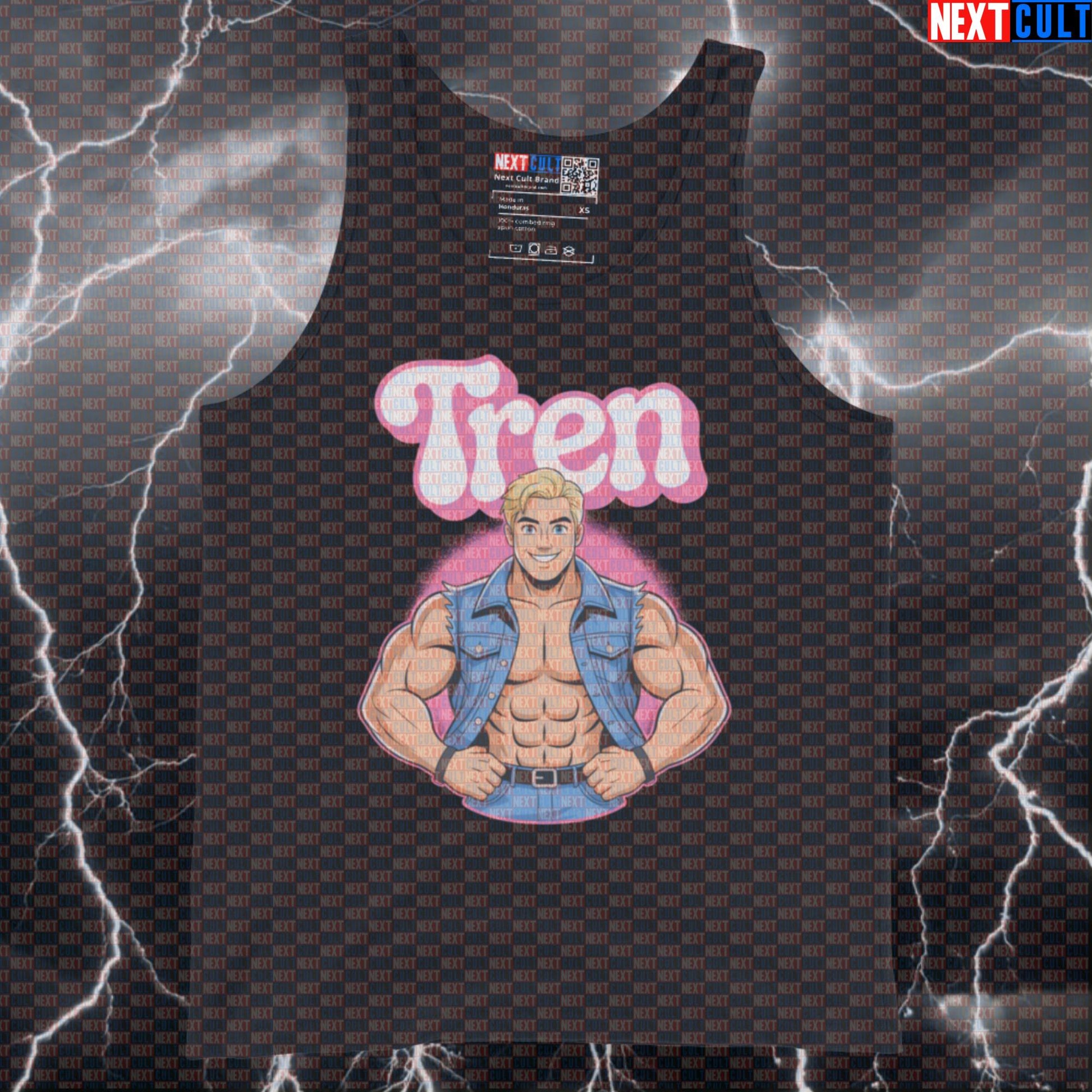 Trenergy Funny Gym Tank Top - Ken Bodybuilding Meme Vest Muscle Shirt Bodybuilding Films Fitness Gym Ken Steroids Workout Next Cult Brand