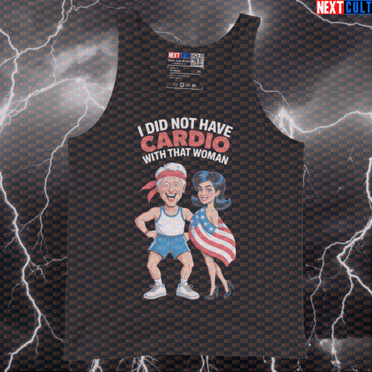 I Did Not Have Cardio With That Woman Funny Gym Tank Top - Bill Clinton Meme Vest Muscle Shirt 4th of July Cardio Fitness Gym Workout Next Cult Brand