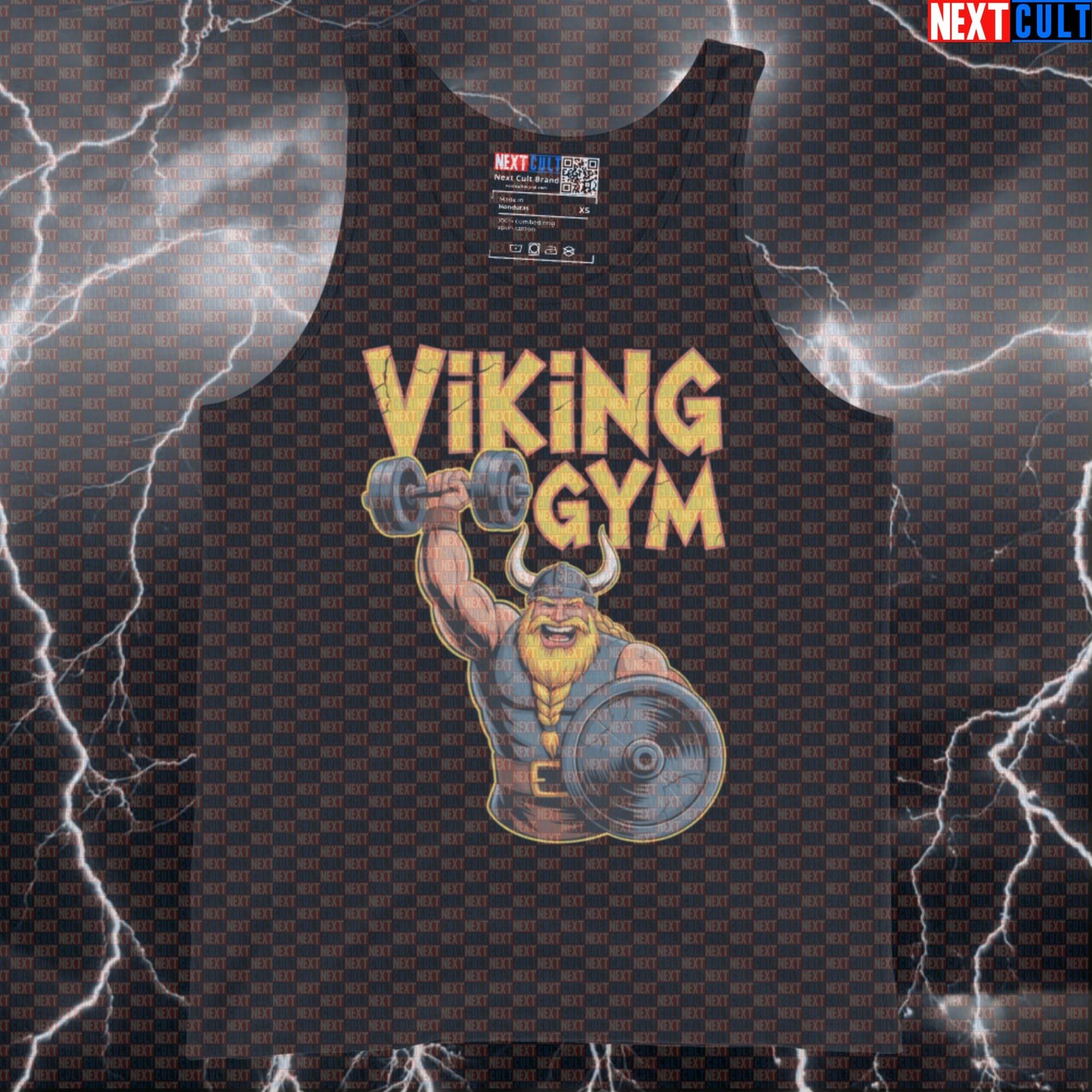 Funny Viking Gym Tank Top - Norse Workout Vest Muscle Shirt For Lifters & Gymbros Bodybuilding Fitness Gym Vikings Workout Next Cult Brand