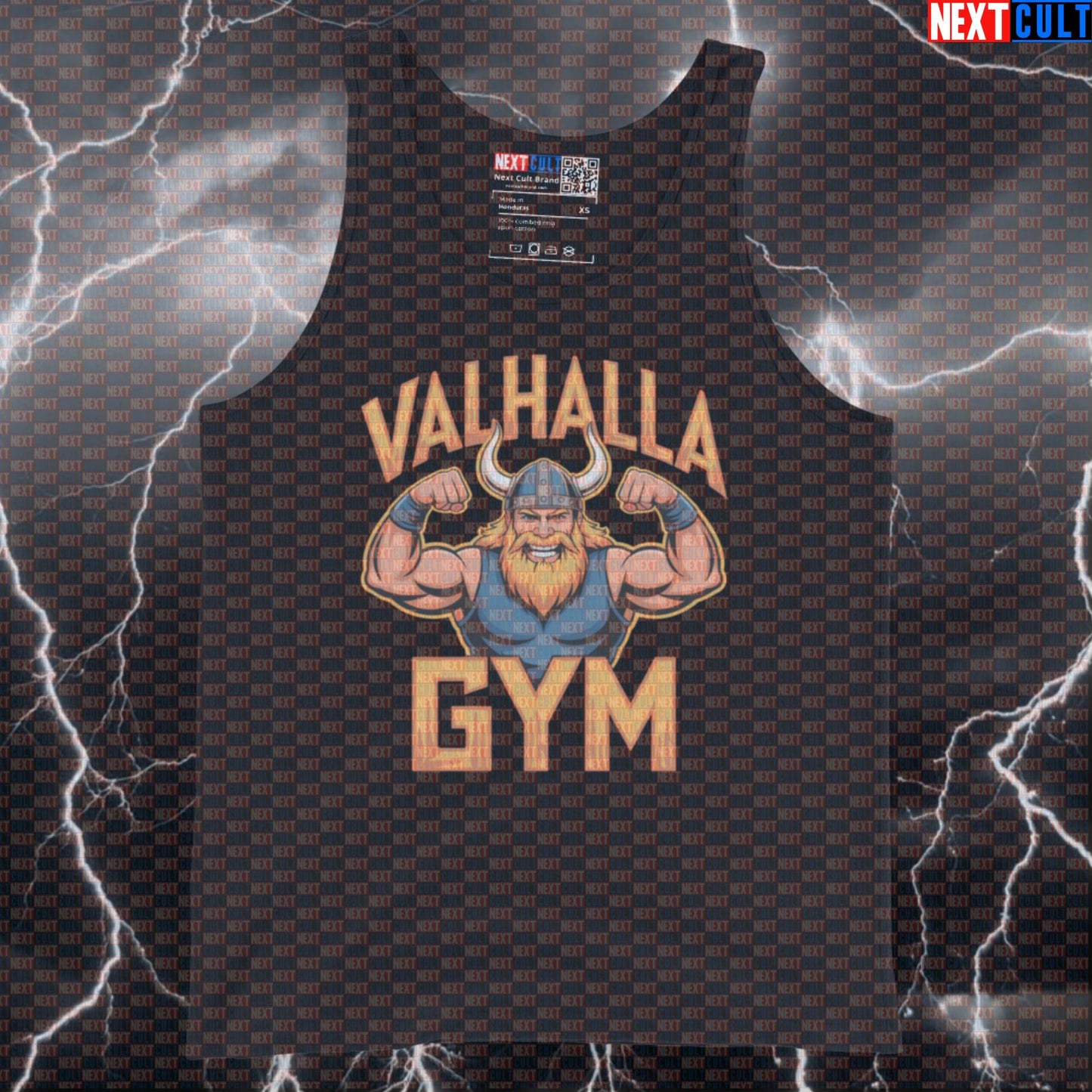 Valhalla Gym Viking Funny Gym Tank Top - Norse Muscle Shirt Athletic Vest For Lifters Bodybuilding Fitness Gym Vikings Workout Next Cult Brand