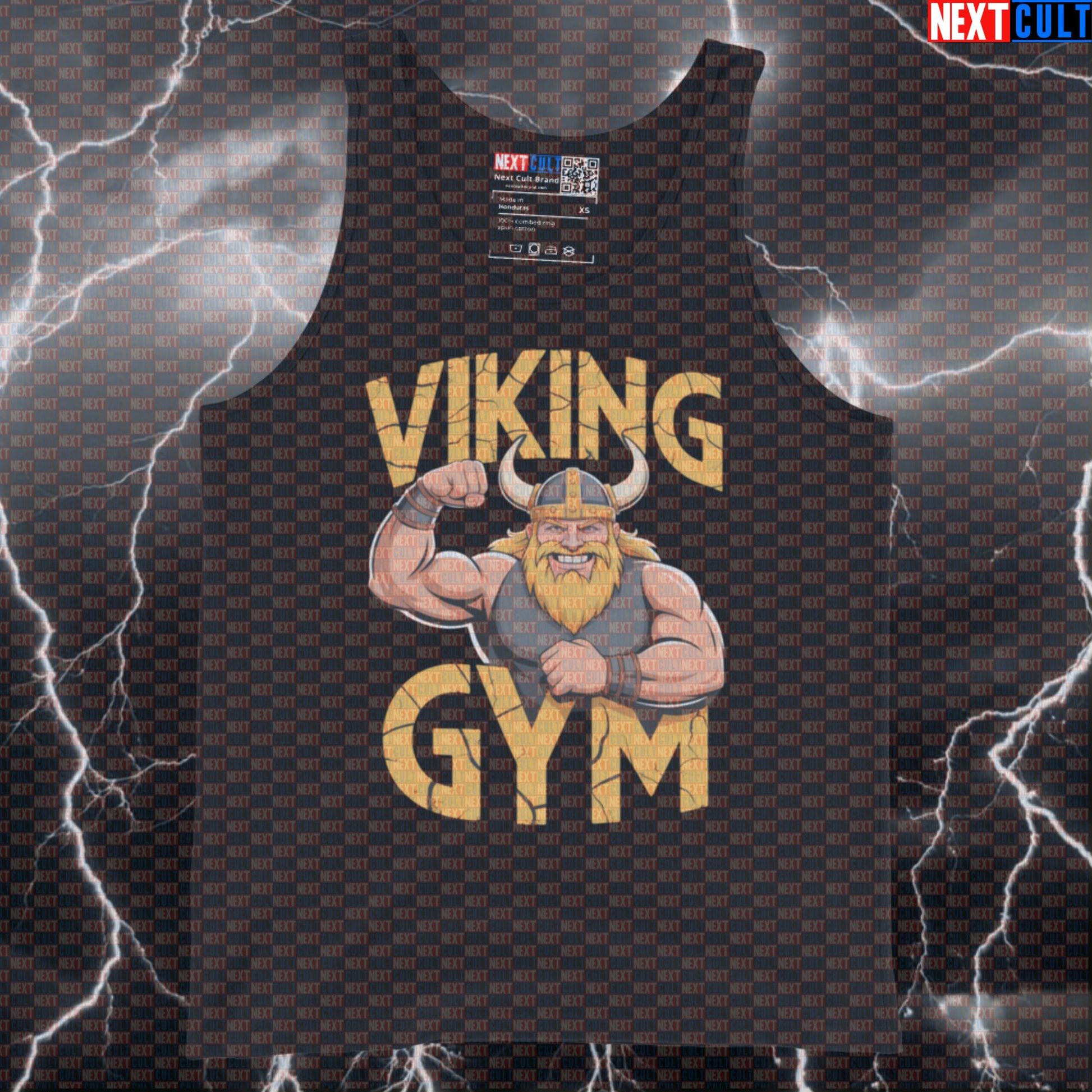 Viking Gym Tank Top - Funny Norse Workout Vest Muscle Shirt for Lifters & Strength Seekers Bodybuilding Fitness Gym Vikings Workout Next Cult Brand