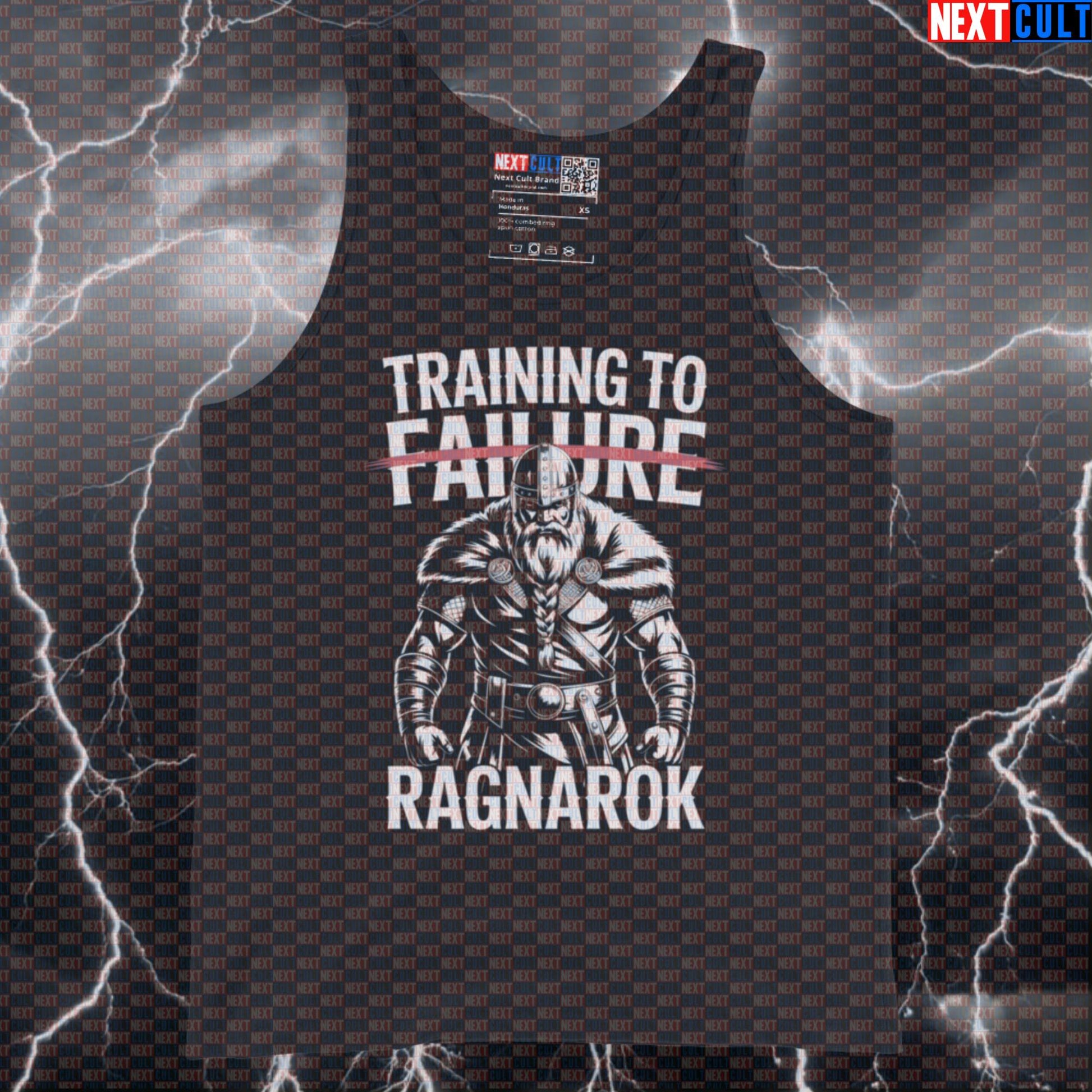 Funny Viking Gym Tank Top - Training To Ragnarok Vest Muscle Shirt For Lifters Bodybuilding Fitness Gym Vikings Workout Next Cult Brand