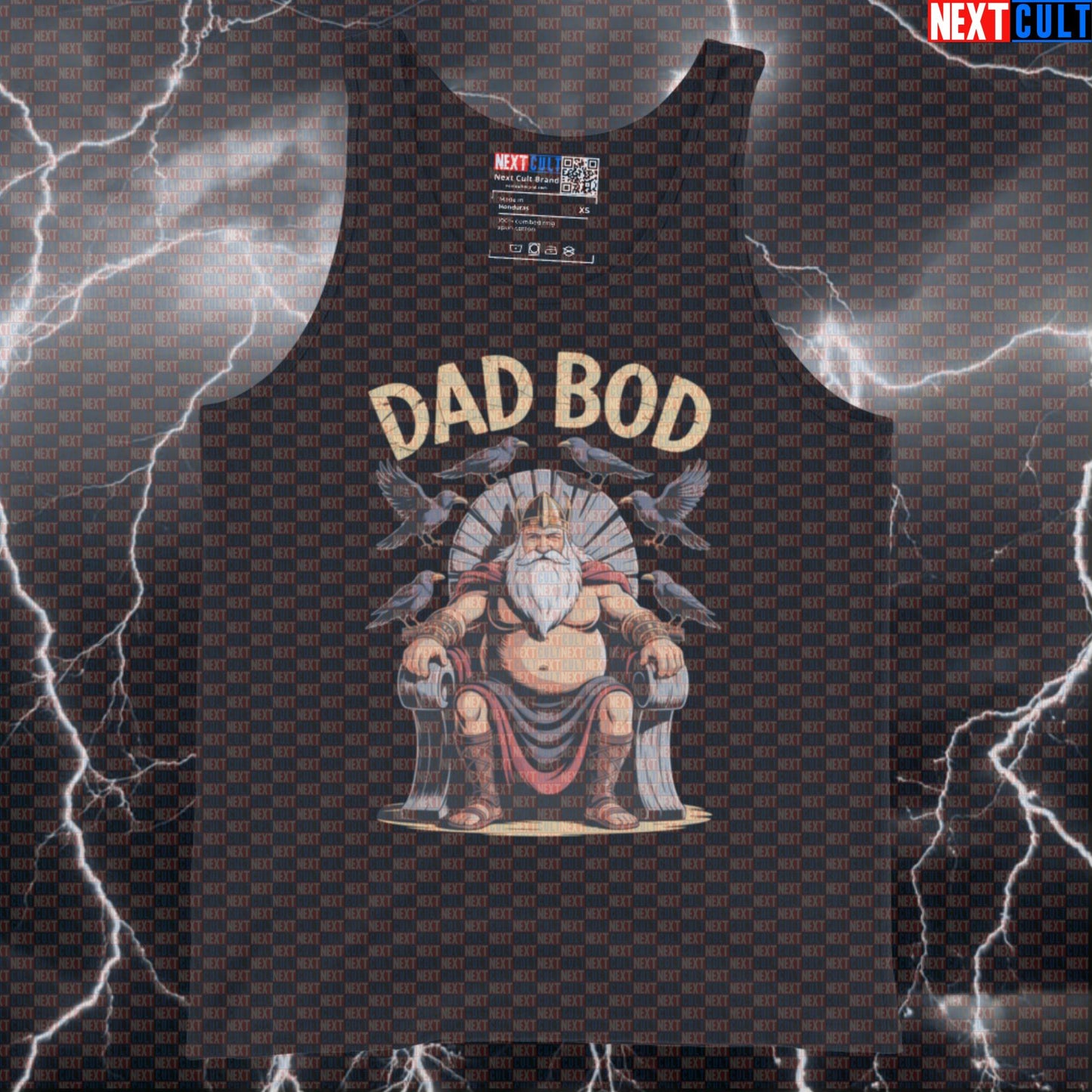 Dad Bod Odin Funny Gym Tank Top - Norse God Workout Vest Muscle Shirt For Lifters Tank Tops Father's Day Fitness Gym Vikings Workout Next Cult Brand