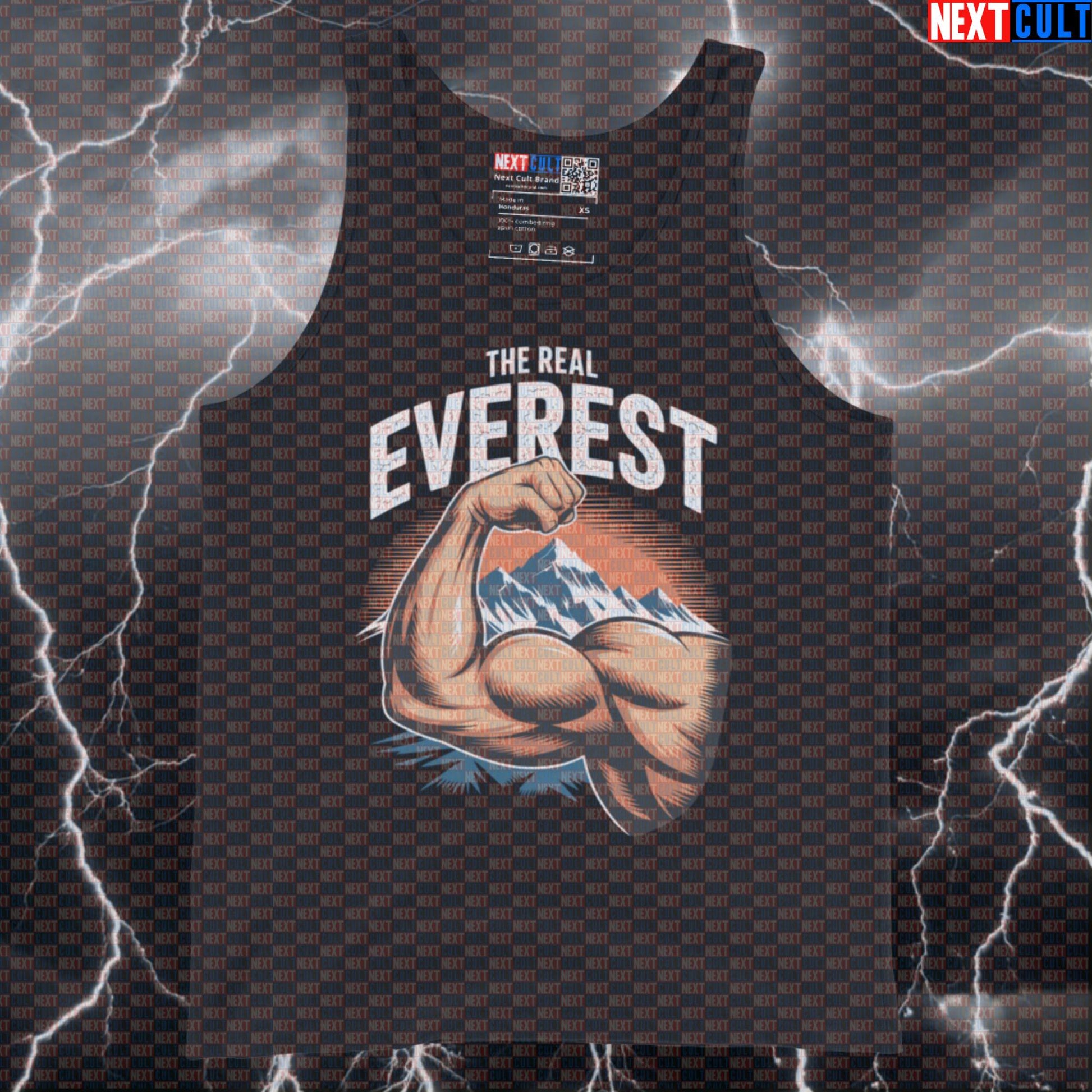 The Real Everest Funny Gym Tank Top - Muscle Mountain Vest Athletic Shirt For Lifters Tank Tops Next Cult Brand
