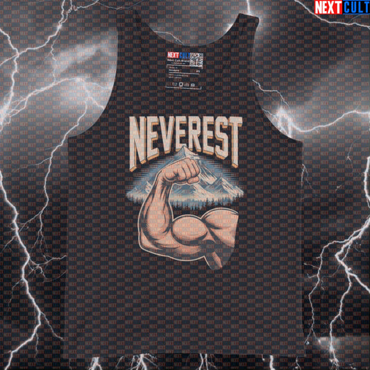 Neverest Funny Gym Tank Top - Muscle Mountain Workout Vest Athletic Muscle Shirt Tank Tops Next Cult Brand
