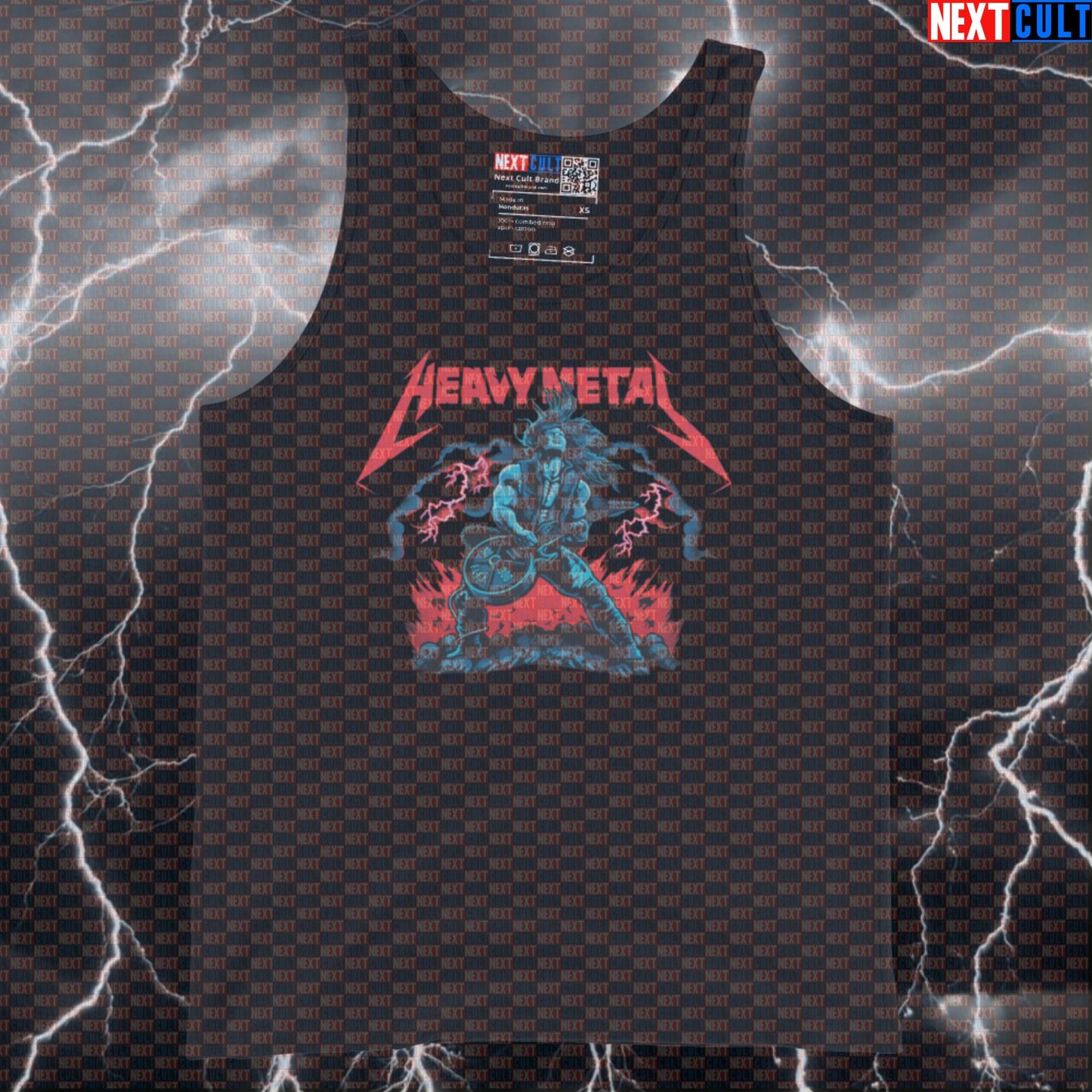 Heavy Metal Gym Tank Top - Funny Rock Music Workout Vest Muscle Shirt for Lifters & Bodybuilding Tank Tops Next Cult Brand