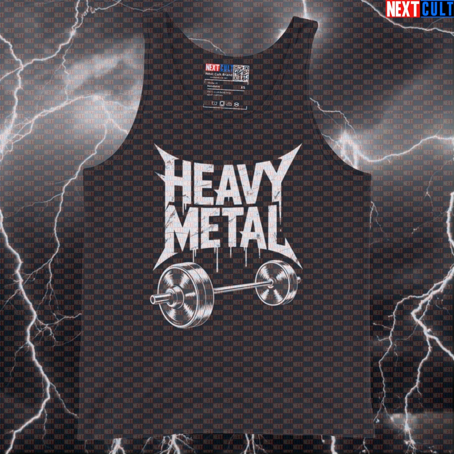 Heavy Metal Funny Gym Tank Top - Rock & Lift Muscle Shirt for Bodybuilding & Workout Fans Tank Tops Next Cult Brand