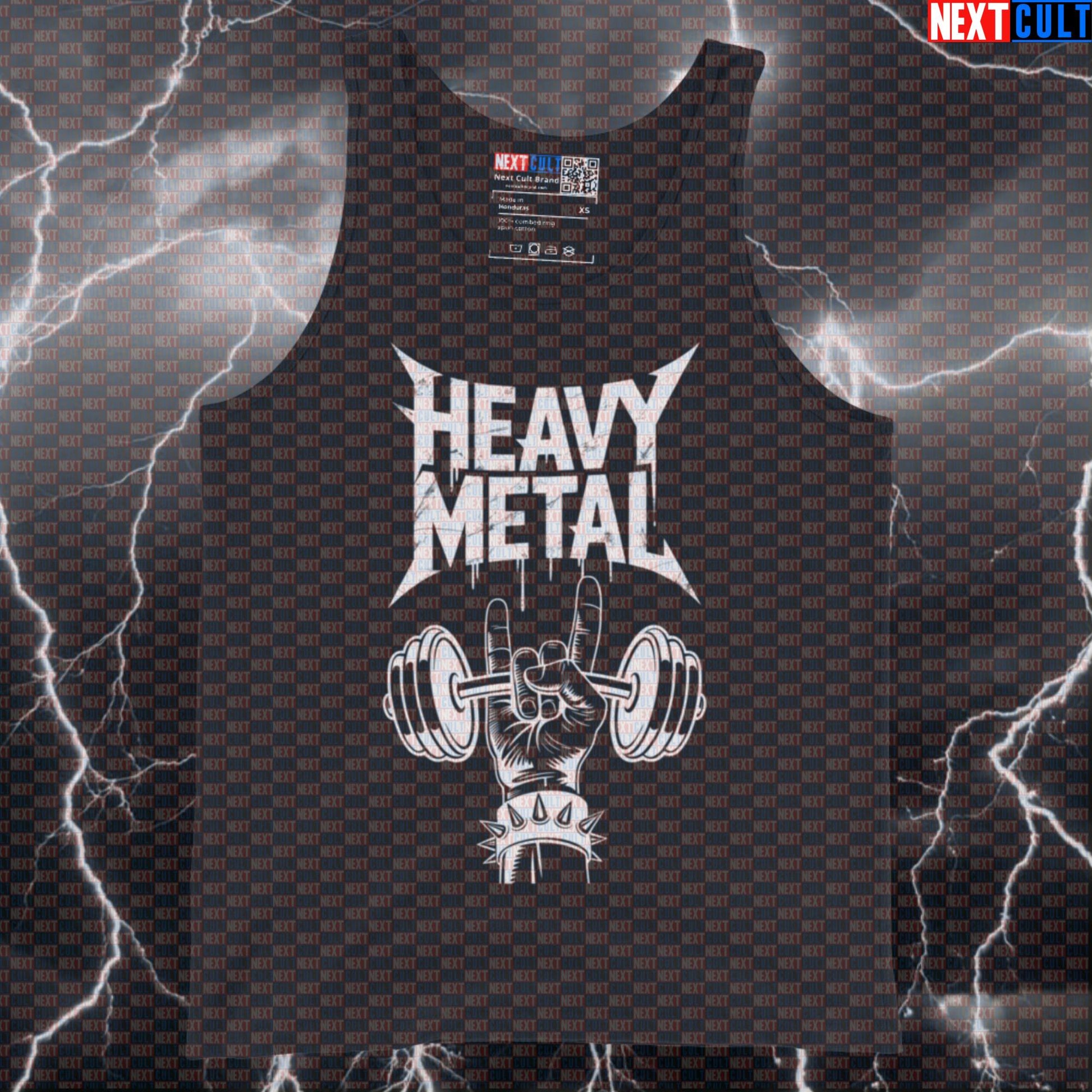 Heavy Metal Funny Gym Tank Top - Rock On Workout Vest Muscle Shirt For Lifters Tank Tops Next Cult Brand