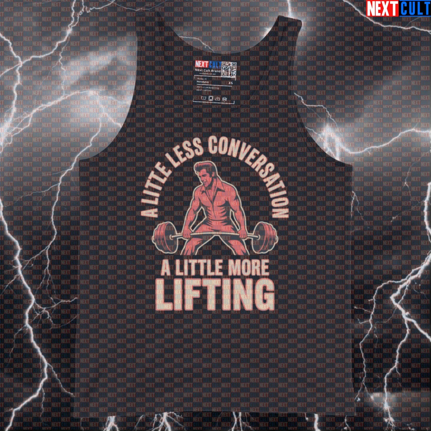 Elvis Presley Lifting Tank Top - Funny A Little More Lifting Gym Vest Muscle Shirt Tank Tops Bodybuilding Elvis Presley Fitness Gym Powerlifting Rock Music Workout Next Cult Brand