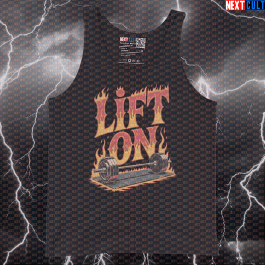 Funny Gym Tank Top With Rock Anthem Lifting Humor – Muscle Shirt Vest Workout Top Tank Tops Aerosmith Bodybuilding Fitness Gym Powerlifting Rock Music Workout Next Cult Brand