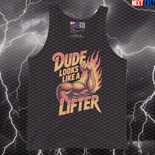 Dude Looks Like a Lifter Funny Gym Tank Top - Rock Music Meme Vest Muscle Shirt For Athletes Tank Tops Aerosmith Bodybuilding Fitness Gym Rock Music Workout Next Cult Brand