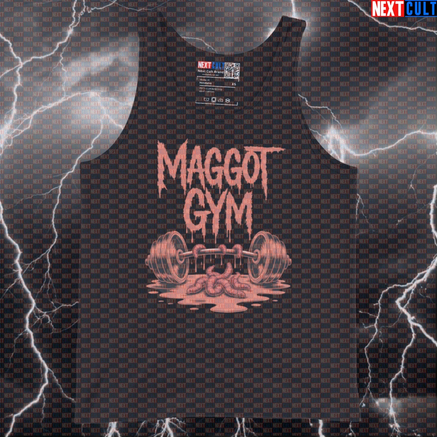 Maggot Gym Funny Tank Top - Heavy Metal Vest Muscle Shirt For Lifters Tank Tops Bodybuilding Fitness Gym Powerlifting Rock Music Slipknot Workout Next Cult Brand