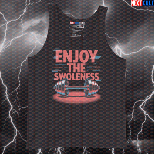 Enjoy The Swoleness Funny Gym Tank Top - Depeche Mode Music Meme Vest Muscle Shirt Tank Tops Bodybuilding Depeche Mode Fitness Gym Rock Music Workout Next Cult Brand