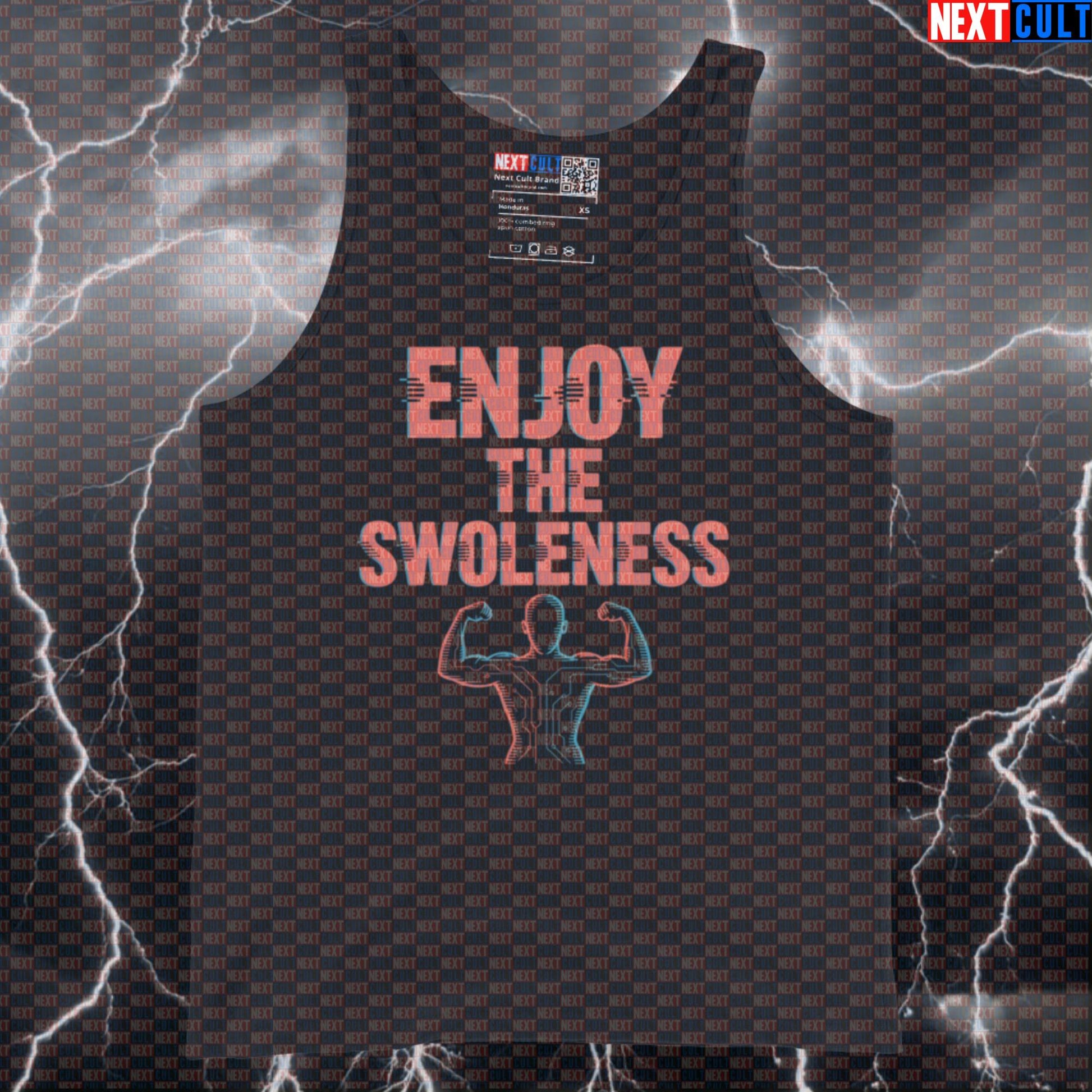 Enjoy The Swoleness Funny Gym Tank Top - Depeche Mode Music Meme Vest Muscle Shirt Tank Tops Bodybuilding Depeche Mode Fitness Gym Rock Music Workout Next Cult Brand