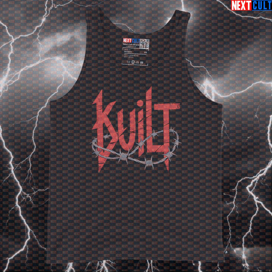 Built for the Gym Funny Korn Tank Top - Heavy Metal Gym Vest Muscle Shirt For Lifters Tank Tops Bodybuilding Fitness Gym Korn Rock Music Workout Next Cult Brand