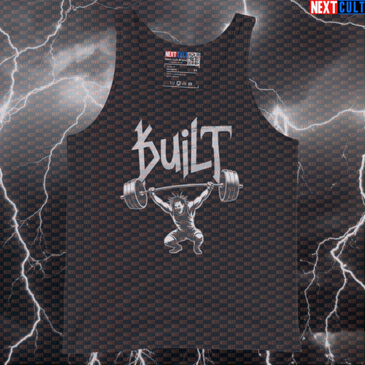Built For The Gym Funny Korn Tank Top - Metal Weightlifting Meme Vest Muscle Shirt Tank Tops Bodybuilding Fitness Gym Korn Powerlifting Rock Music Workout Next Cult Brand