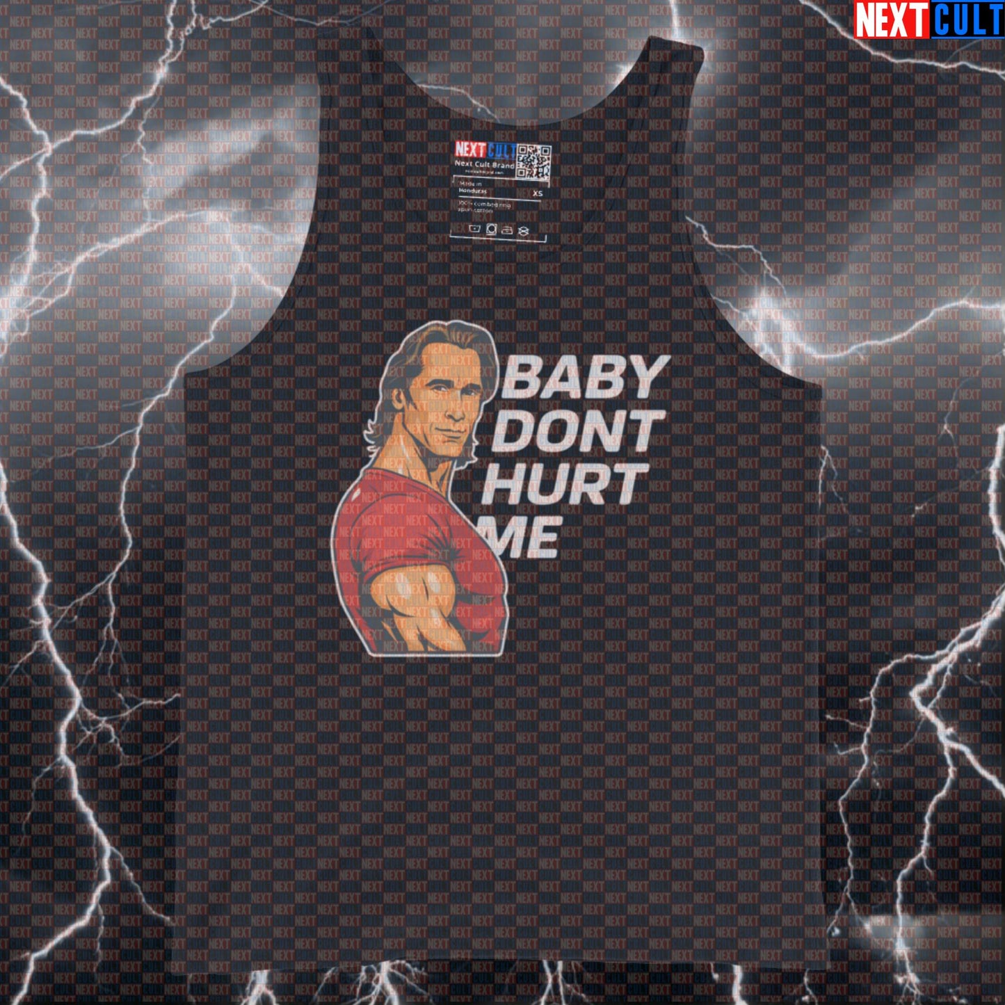 Baby Don't Hurt Me Funny Valentine's Gym Tank Top - Mike O'Hearn Meme Vest Muscle Shirt Tank Tops Bodybuilding Fitness Gym Mike O'Hearn Valentine's Day Workout Next Cult Brand