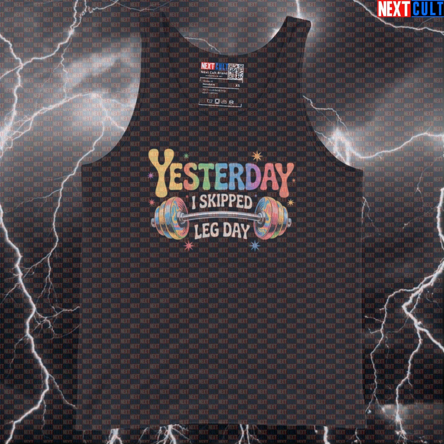Yesterday I Skipped Leg Day Funny Gym Tank Top - Beatles Music Meme Vest Muscle Shirt for Lifters Bodybuilding Fitness Gym Leg Day Powerlifting Rock Music The Beatles Workout Next Cult Brand