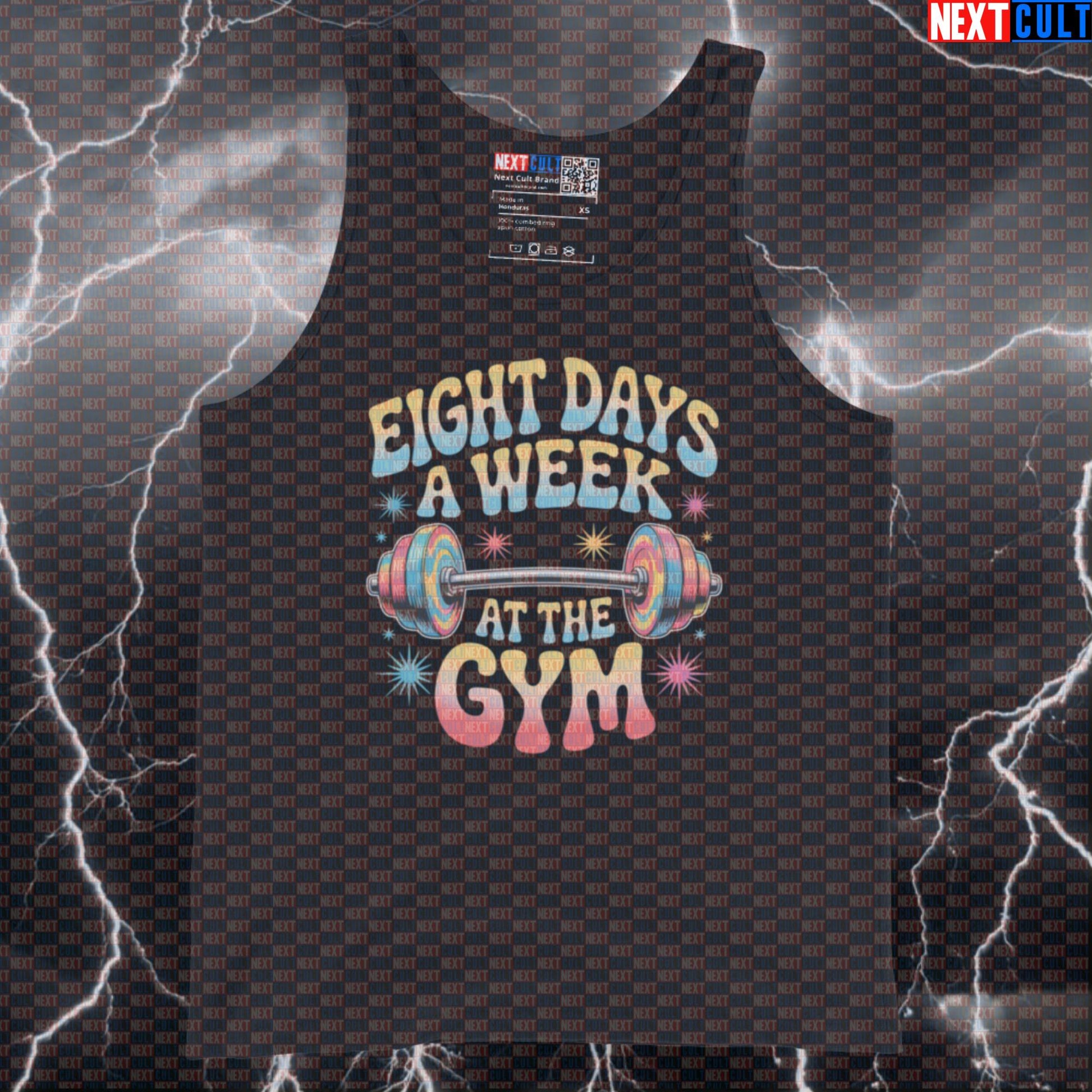 Eight Days A Week At The Gym Tank Top - Beatles Gym Meme Vest Muscle Shirt For Lifters Tank Tops Bodybuilding Fitness Gym Powerlifting Rock Music The Beatles Workout Next Cult Brand