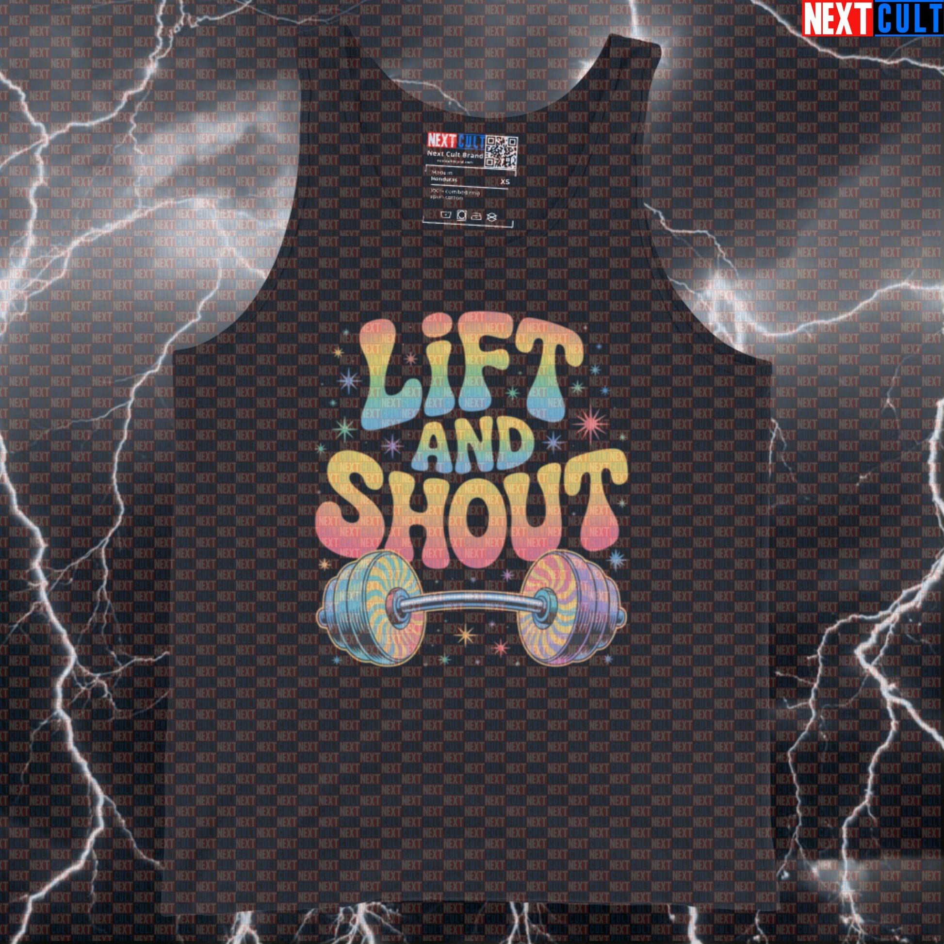 Lift And Shout Funny Gym Tank Top - Beatles Rock Music Meme Vest Muscle Shirt Tank Tops Bodybuilding Fitness Gym Powerlifting Rock Music The Beatles Workout Next Cult Brand