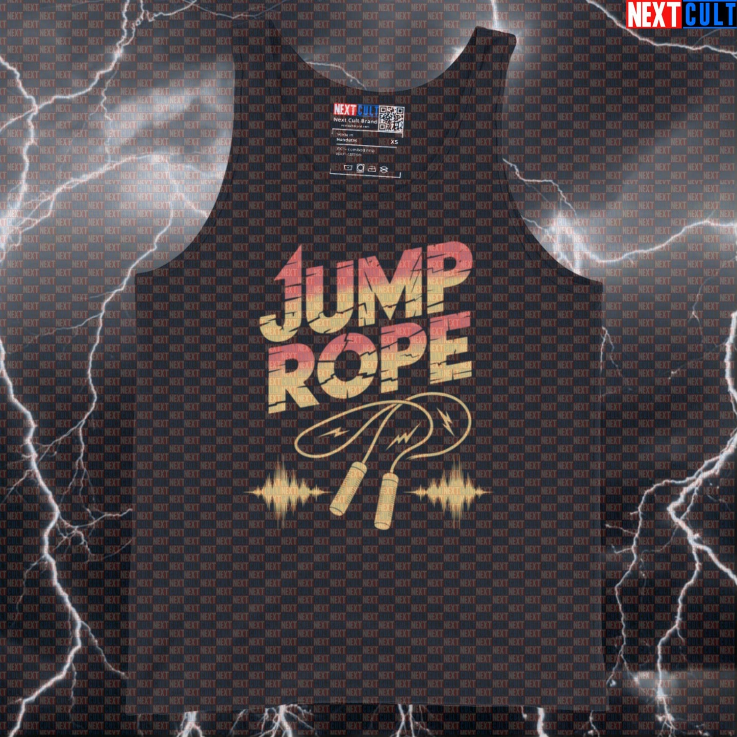 Van Halen Jump Rope Cardio Gym Tank Top Muscle Shirt Athletic Funny Gym Tank Top for Workout Fitness and Gains Cardio Fitness Gym Rock Music Workout Next Cult Brand