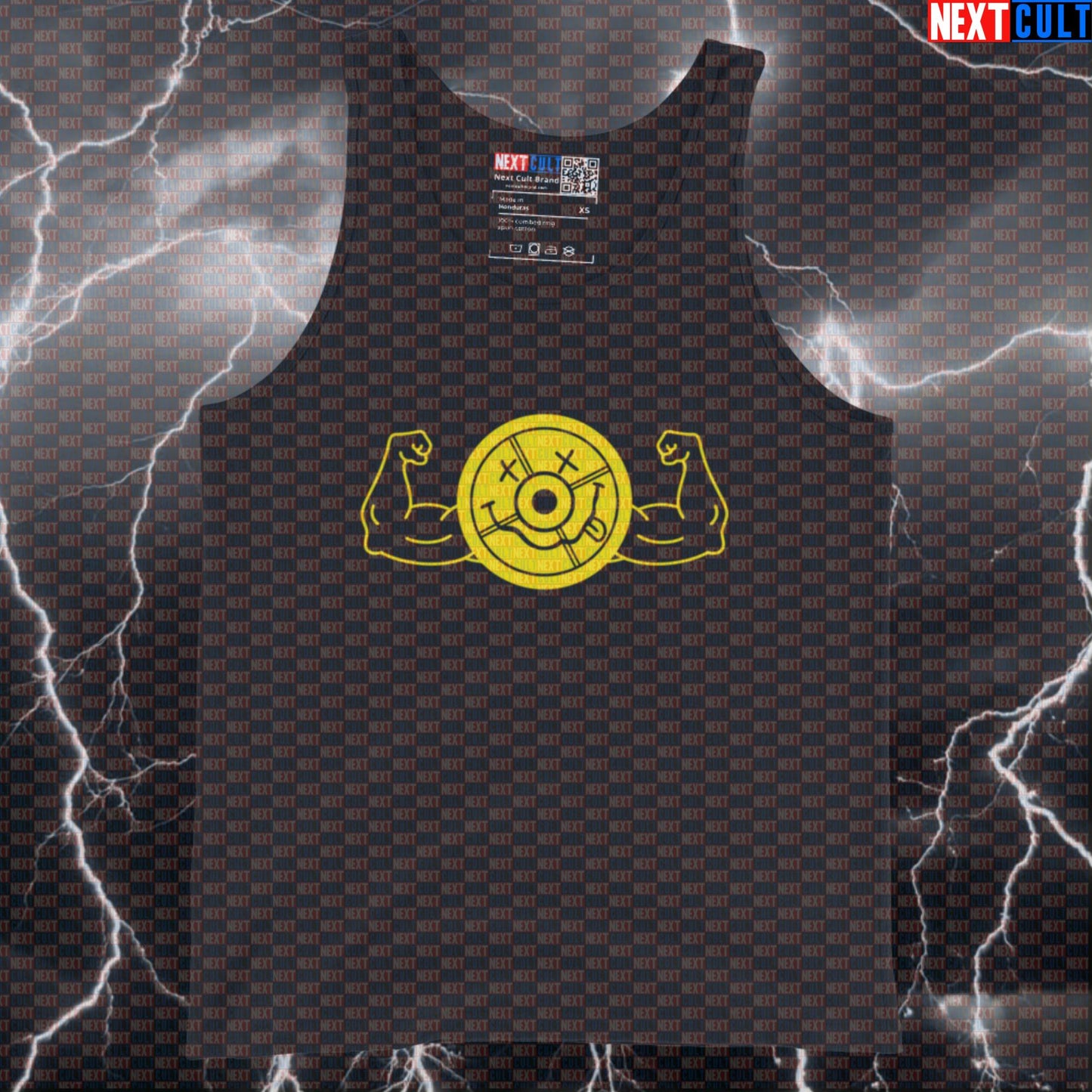 Grunge Weight Plate Funny Gym Tank Top Muscle Shirt Athletic Vest for Lifters Nirvana Fans Tank Tops Bodybuilding Fitness Gym Nirvana Powerlifting Rock Music Workout Next Cult Brand