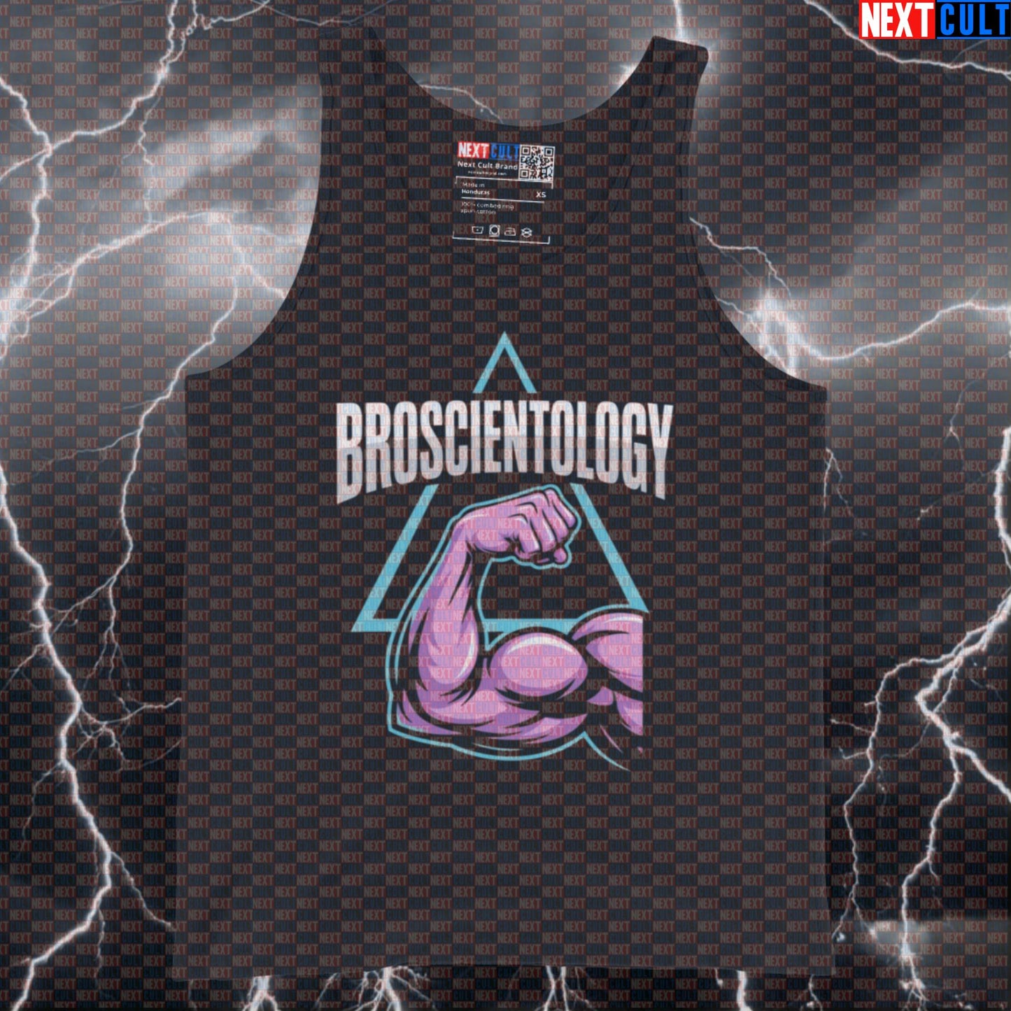 Broscientology Funny Gym Tank Top Muscle Shirt Athletic Vest for Lifters Bro Science Workout Fans Top Bodybuilding Fitness Gym Workout Next Cult Brand