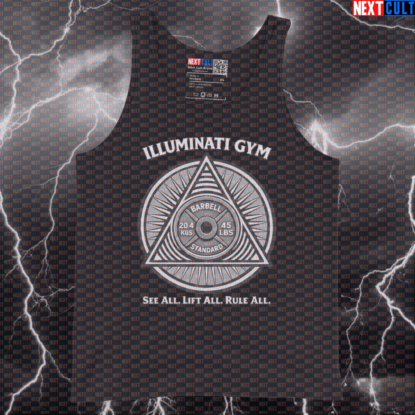 Gym Illuminati See All Lift All Rule All Funny Gym Tank Top Secret Society Meme New Gym Order Fitness Cult Tank Tops Next Cult Brand