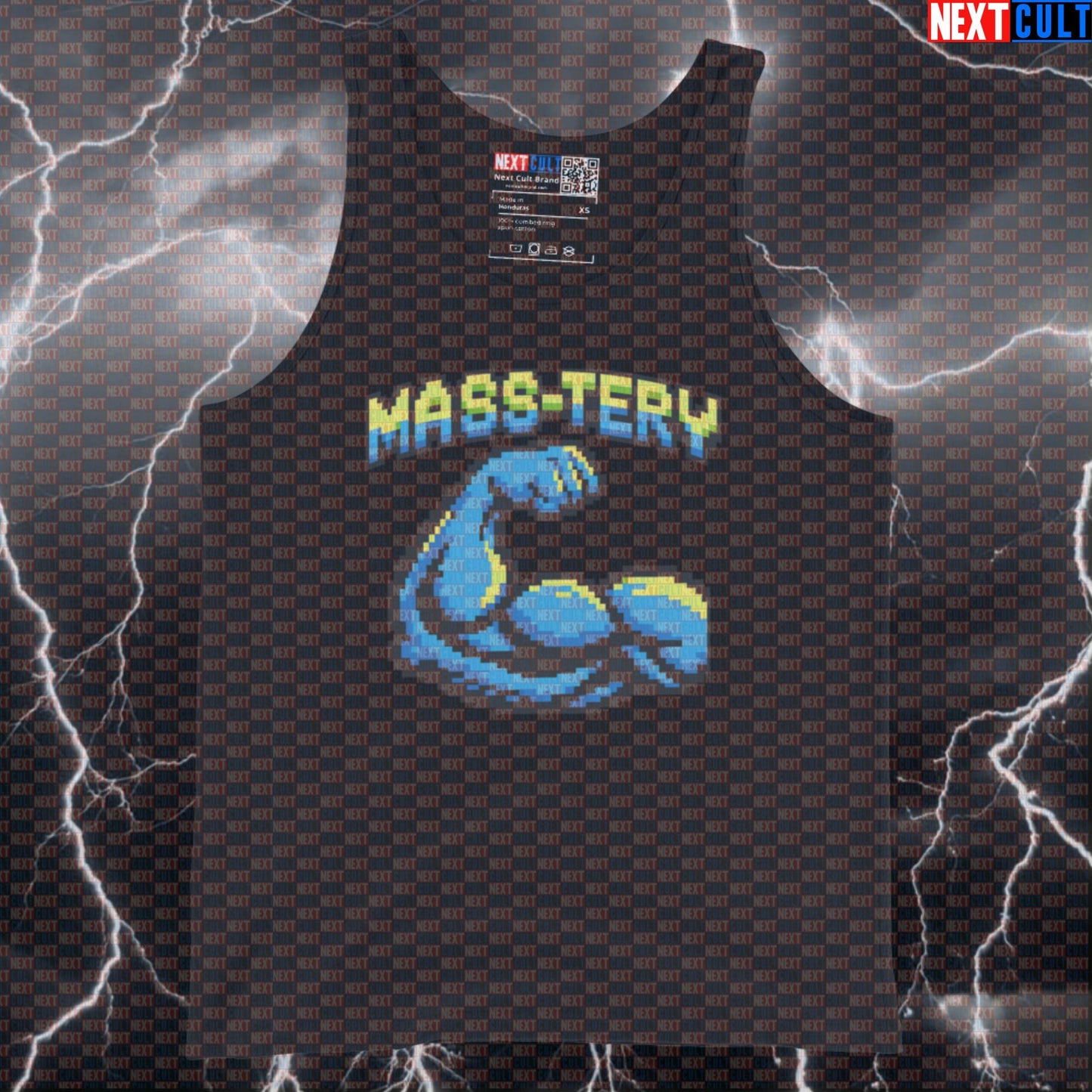 Mass-Tery Massive Gamer Funny Gym Tank Top Gym Nerd Gaming Meme Bodybuilding Powerlifting Workout Tank Top Muscle Shirt Bodybuilding Fitness Gym Video Games Workout Next Cult Brand
