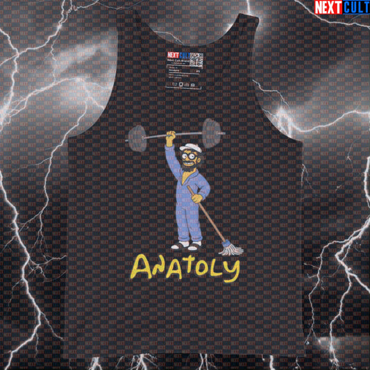 Anatoly Funny Gym Tank Top Muscle Shirt Athletic Vest Workout Top for Lifters Gymbros Meme Fans Tank Tops Next Cult Brand