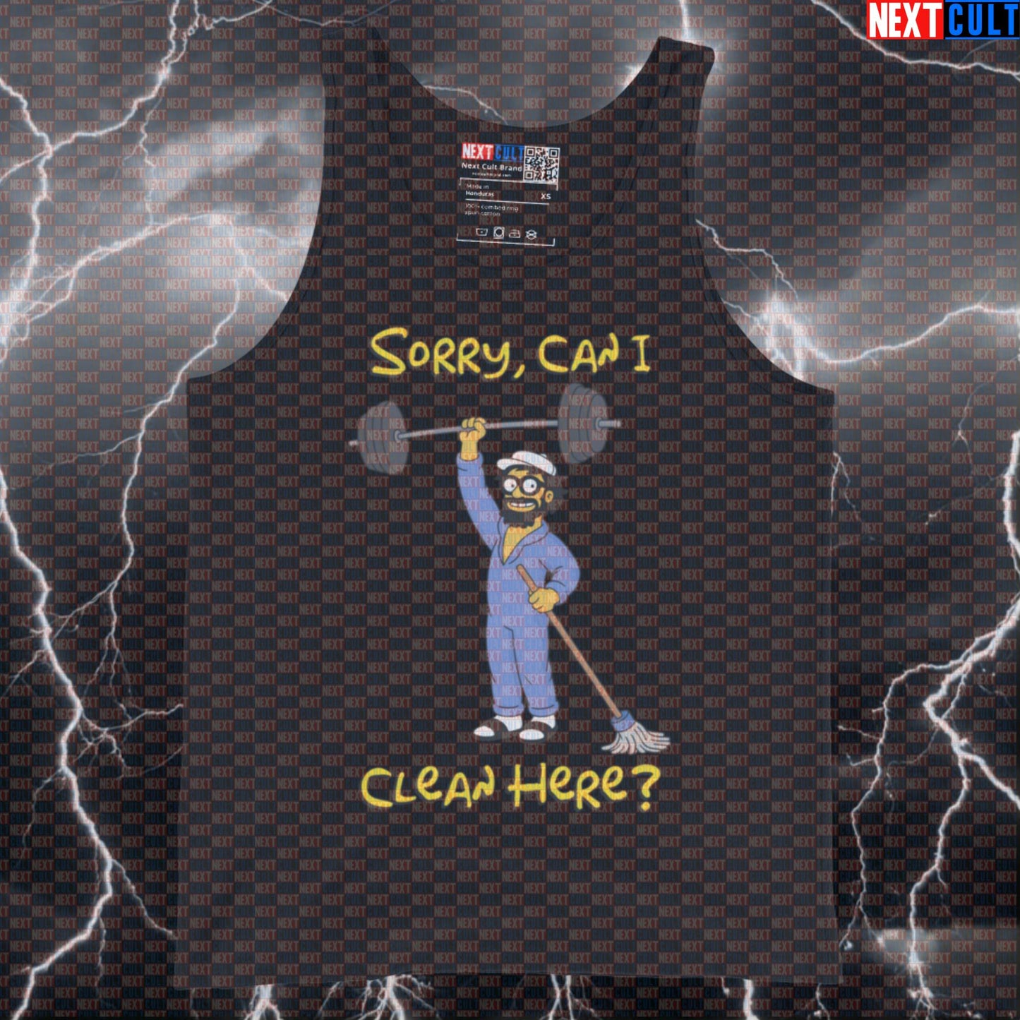Sorry Can I Clean Here Funny Gym Tank Top Muscle Shirt Anatoly Meme Athletic Vest for Lifters Gymbros Tank Tops Next Cult Brand
