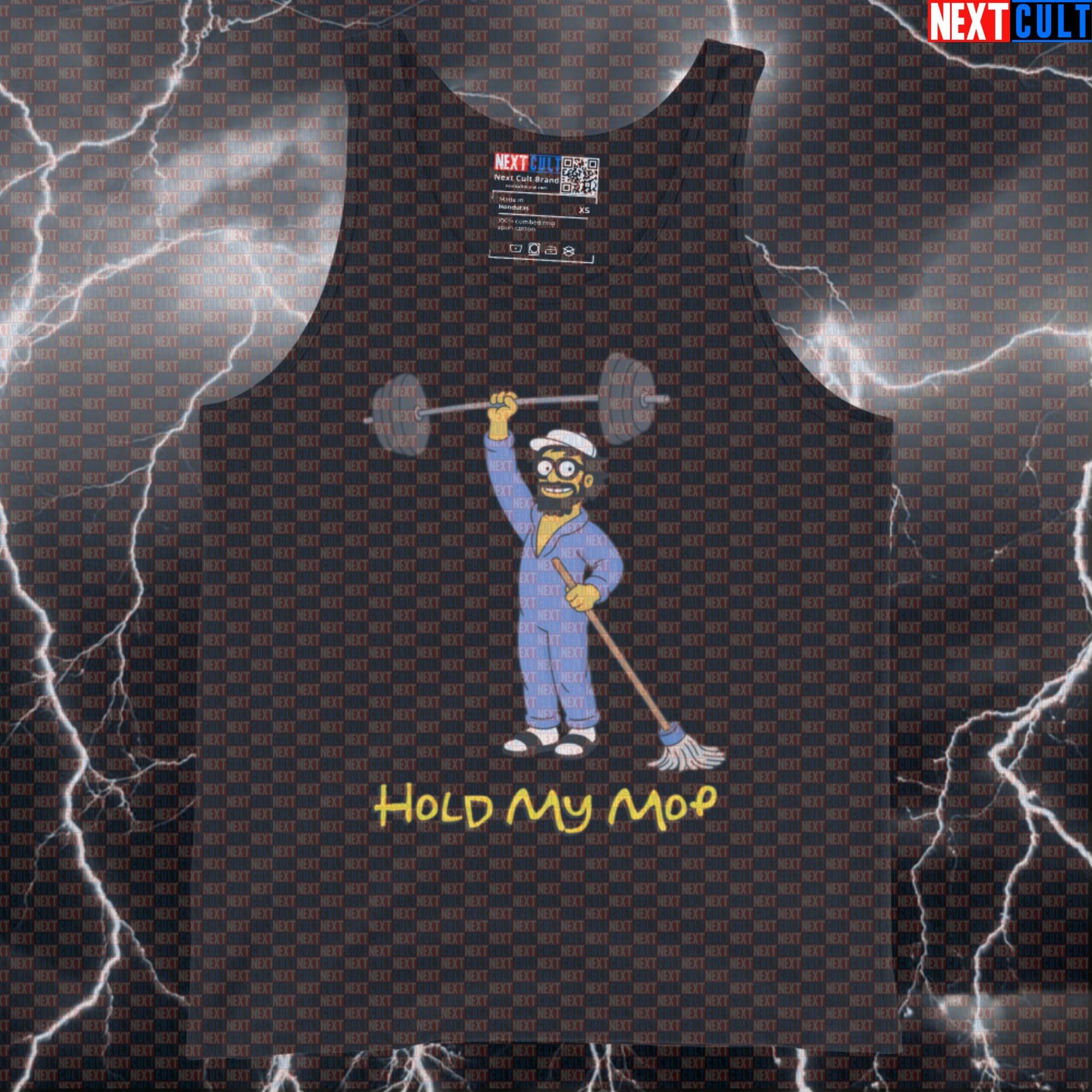 Hold My Mop Funny Gym Tank Top Muscle Shirt Athletic Vest Anatoly Meme Workout Gym Bro Top Anatoly Bodybuilding Gym Powerlifting Workout Next Cult Brand