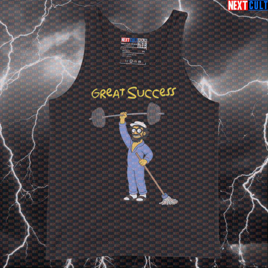 Great Success Anatoly Funny Gym Tank Top Muscle Shirt Athletic Vest for Lifters Gymbros Workout Fans Anatoly Bodybuilding Fitness Gym Powerlifting Workout Next Cult Brand