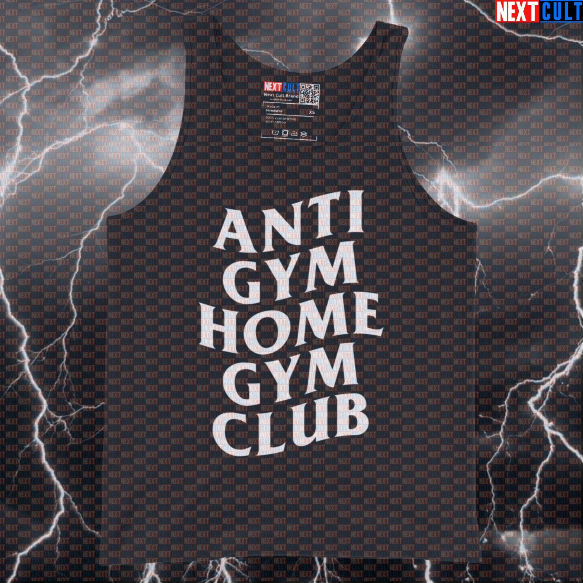 Anti Gym Home Gym Club Funny Gym Tank Top Muscle Shirt Athletic Vest for Home Gym Garage Lifters Gymbros Tank Tops Next Cult Brand