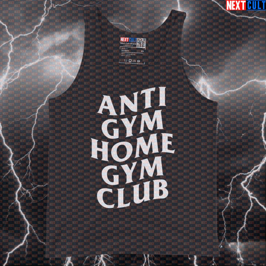 Anti Gym Home Gym Club Funny Gym Tank Top Muscle Shirt Athletic Vest for Home Gym Garage Lifters Gymbros Tank Tops Next Cult Brand
