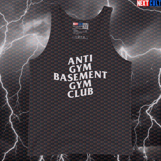 Basement Gym Club Funny Gym Tank Top Muscle Shirt Athletic Vest for Basement Lifters Garage Gym Bros Tank Tops Next Cult Brand