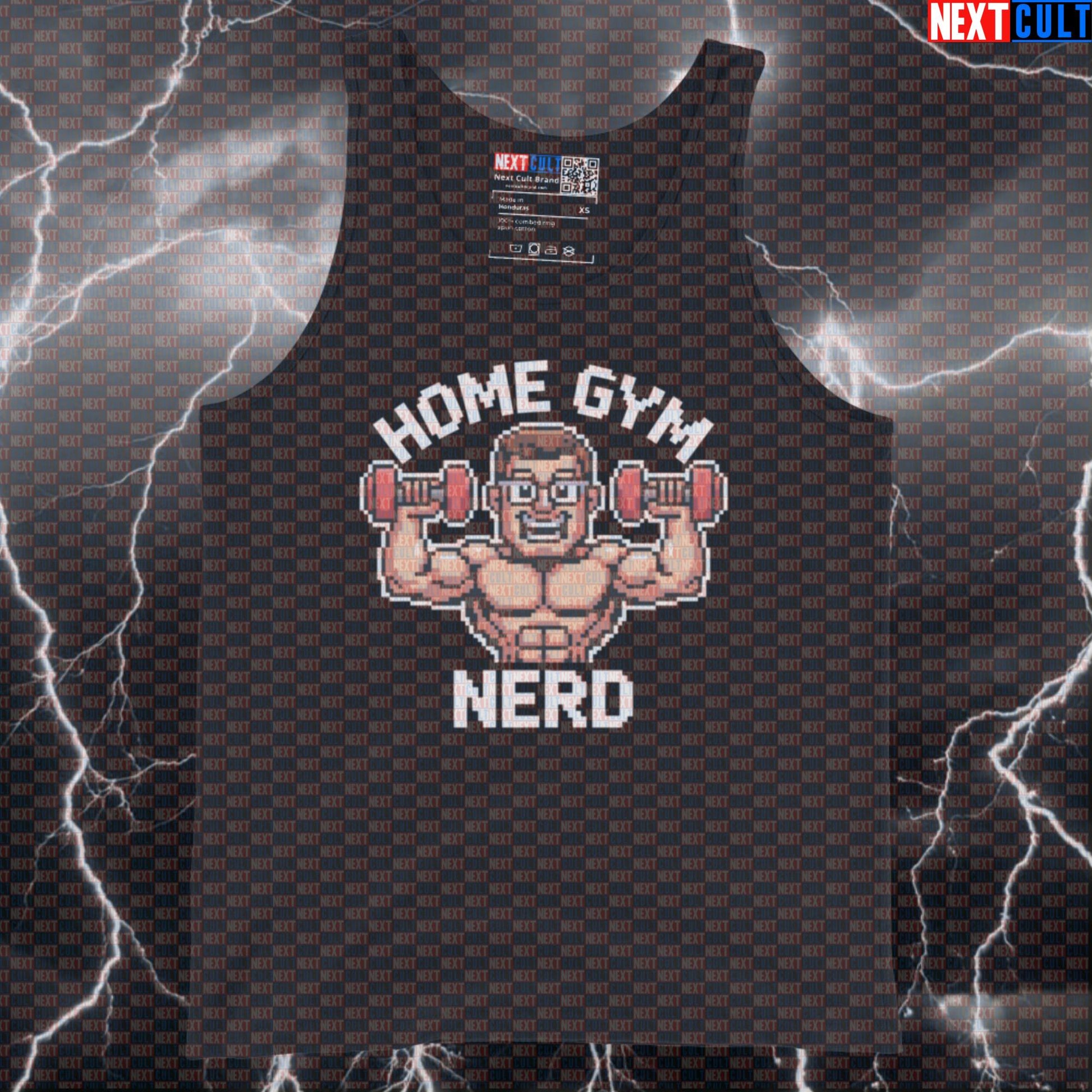 Home Gym Nerd Funny Gym Tank Top Muscle Shirt Athletic Vest for Garage Gym Lifters Workout Fans Tank Tops Next Cult Brand