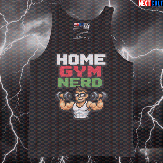 Home Gym Nerd Funny Gym Tank Top Garage Gym Basement Gym Meme Workout Tank Top Muscle Shirt Bodybuilding Tank Tops Next Cult Brand