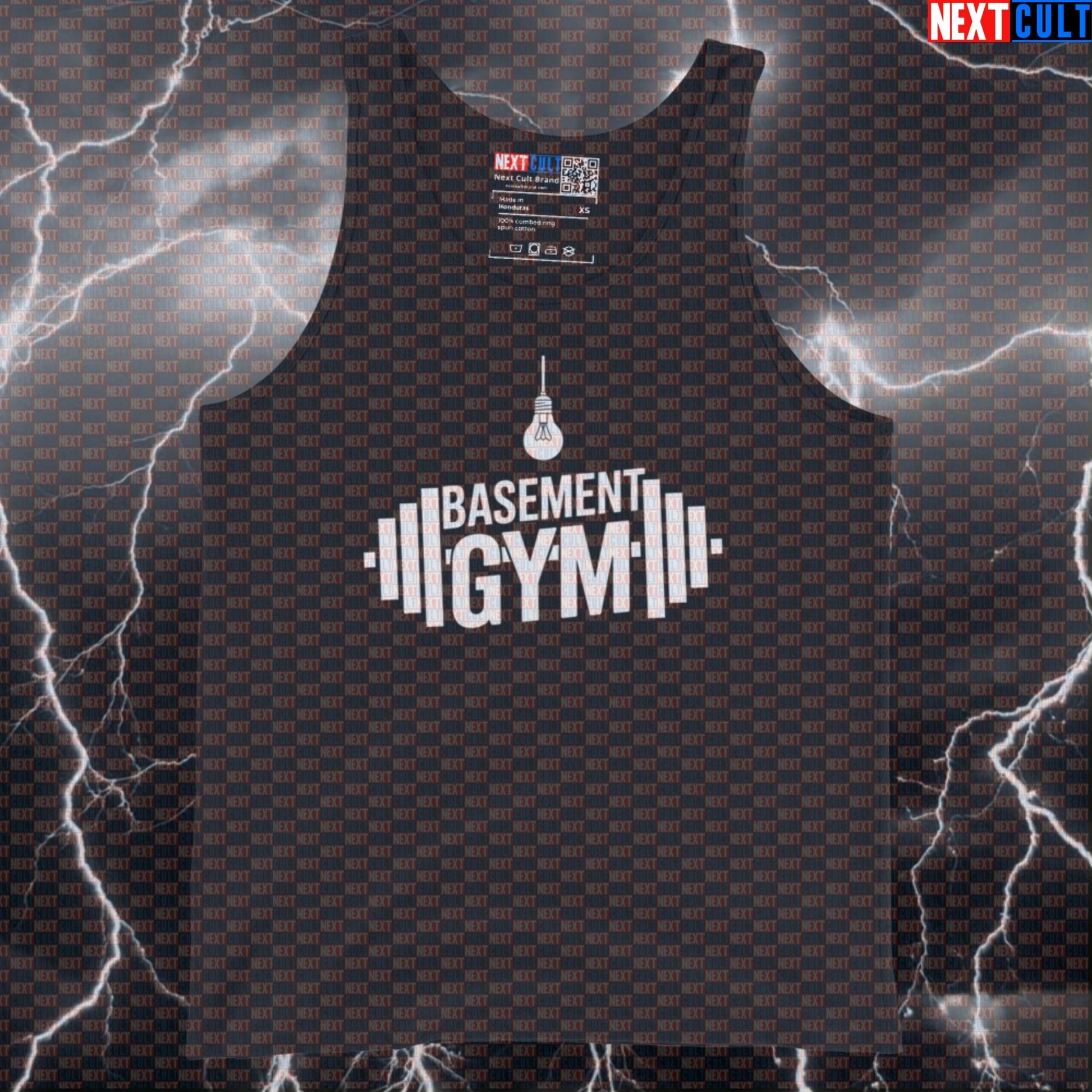 Funny Basement Gym Tank Top Muscle Shirt Athletic Vest for Home Gym Lifters Workout Top Gymbros Fitness Meme Fitness Gym Home Gym Workout Next Cult Brand