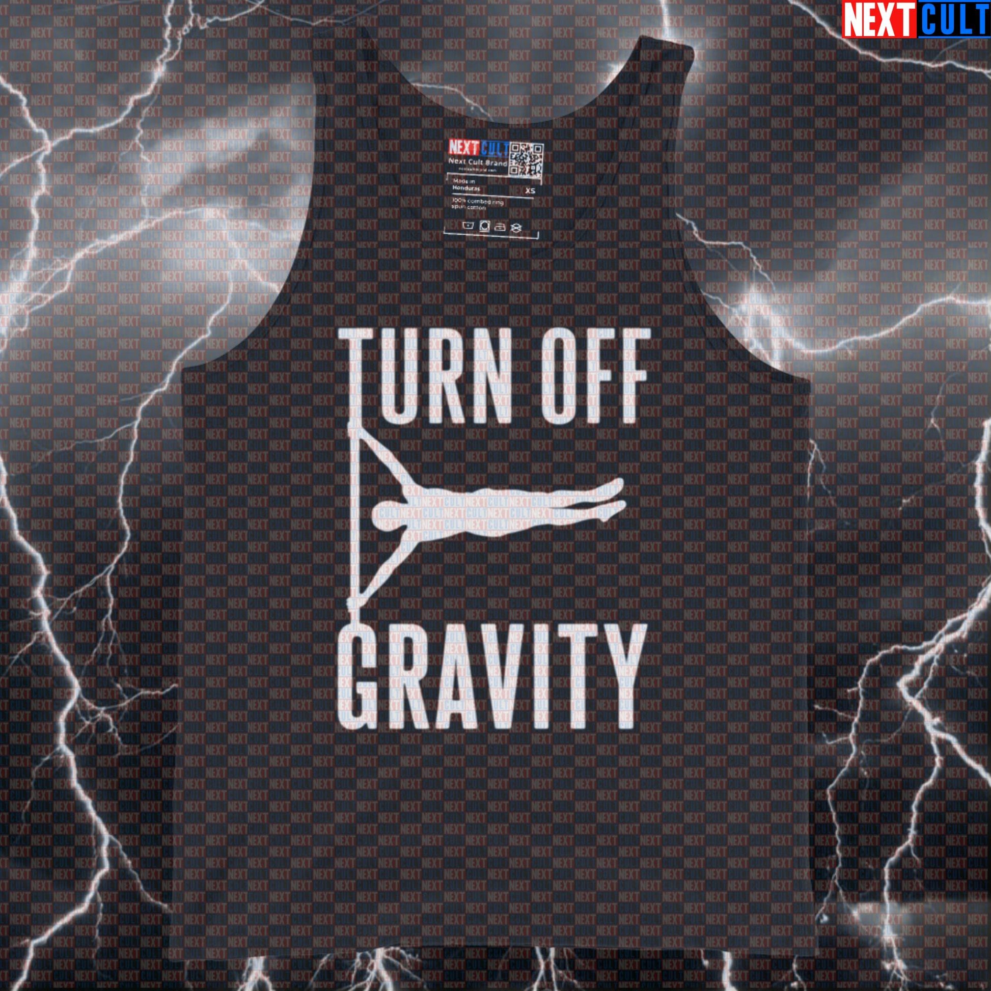 Turn Off Gravity Funny Calisthenics Gym Tank Top Muscle Shirt for Human Flag Street Workout Athletes Tank Tops Next Cult Brand