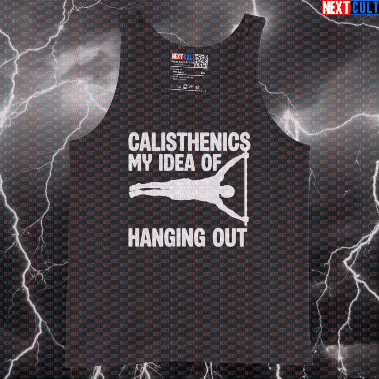 Calisthenics Is My Idea of Hanging Out Funny Gym Tank Top Muscle Shirt Workout Vest Athletic Top Tank Tops Next Cult Brand