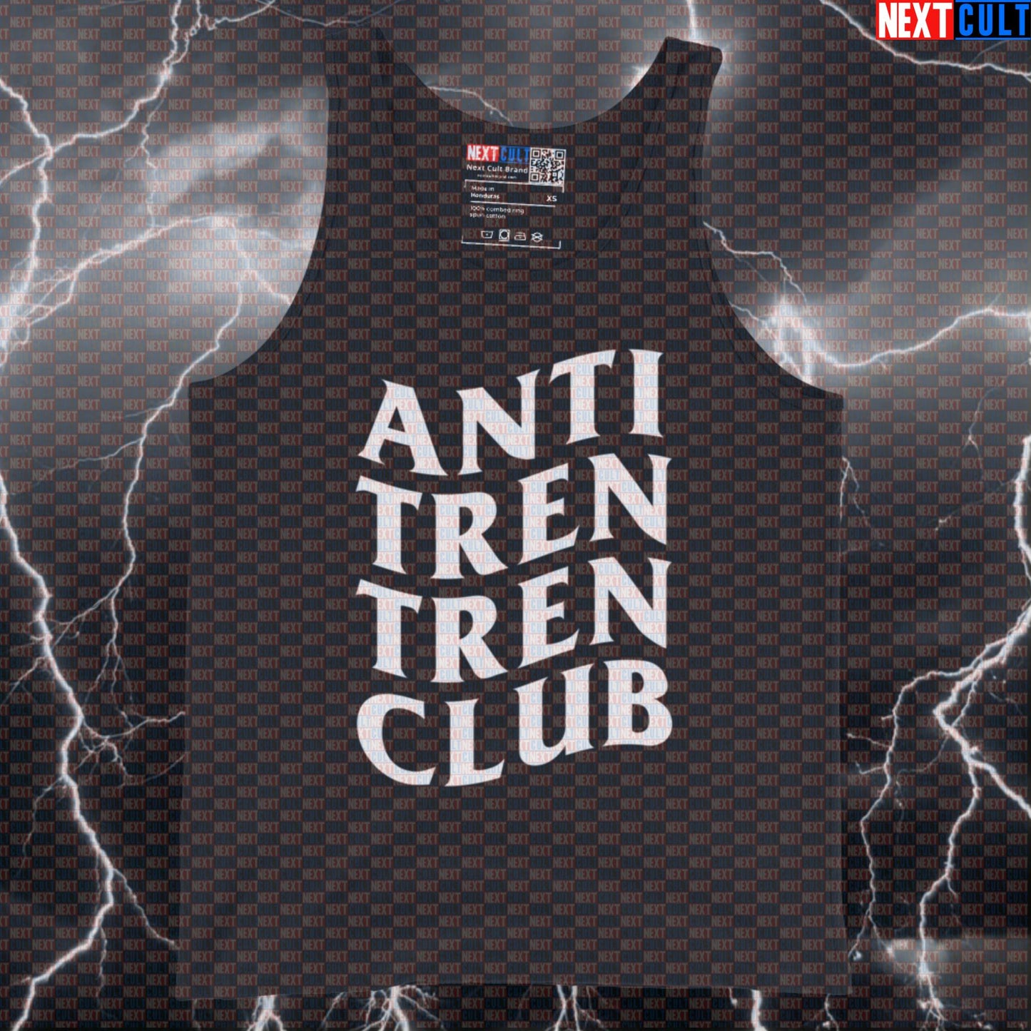 Anti Tren Tren Club Funny Gym Tank Top Muscle Shirt Athletic Vest for Bodybuilders Gymbros Meme Fans Tank Tops Next Cult Brand